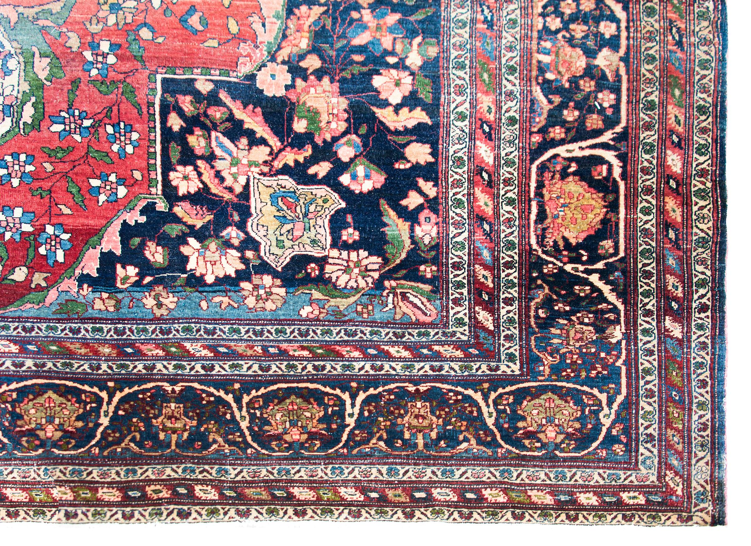 Late 19th Century Persian Sarouk Farahan Rug For Sale 8