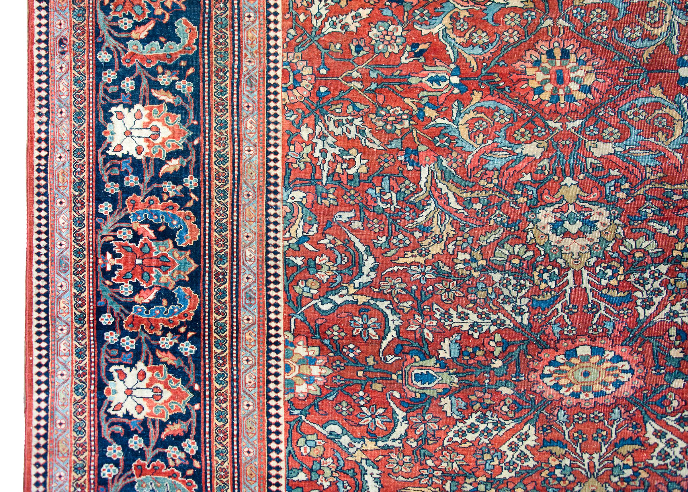 Late 19th Century Persian Sarouk Farahan Rug For Sale 1