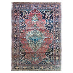 Late 19th Century Persian Sarouk Farahan Rug