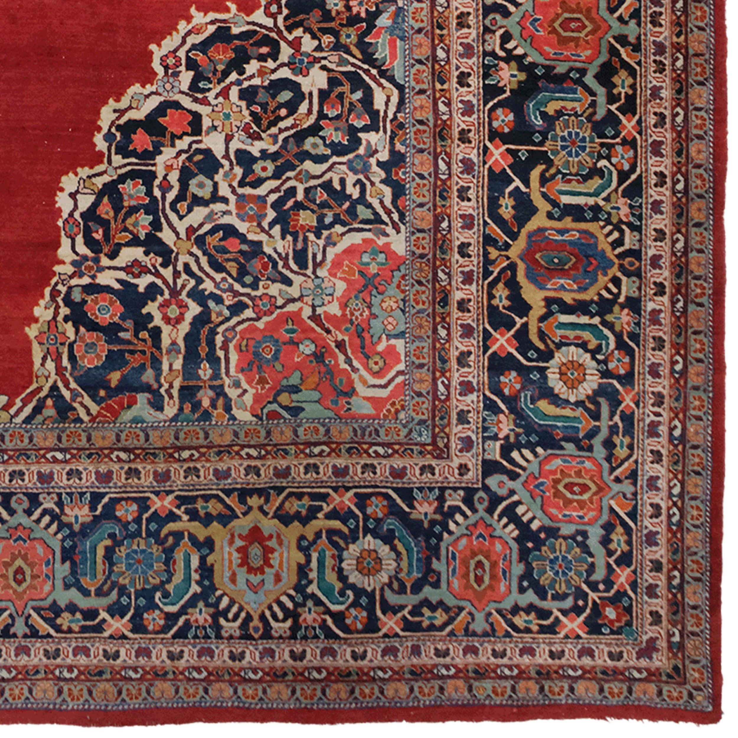Persischer Sarouk-Teppich, 19. Jahrhundert im Angebot 1