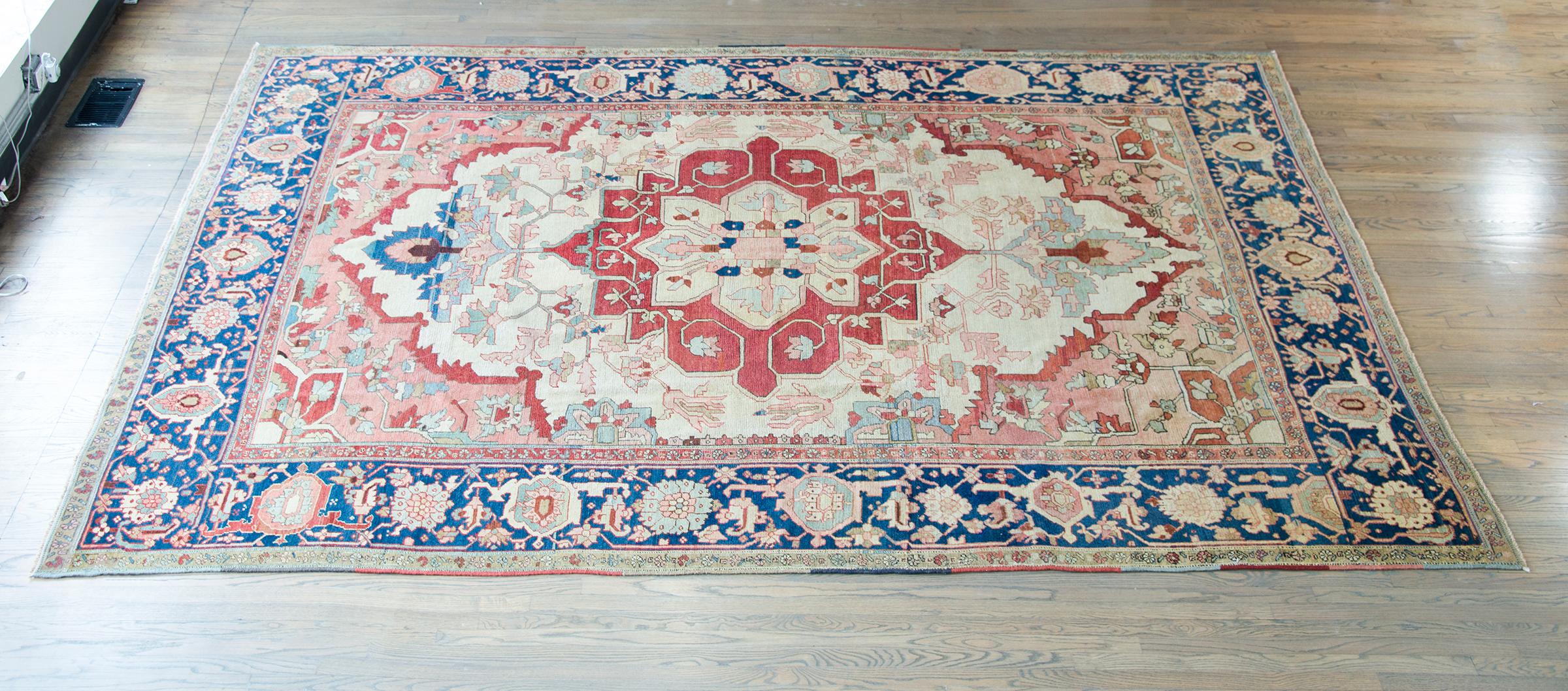 Persischer Serapi-Teppich aus dem späten 19. Jahrhundert im Angebot 8