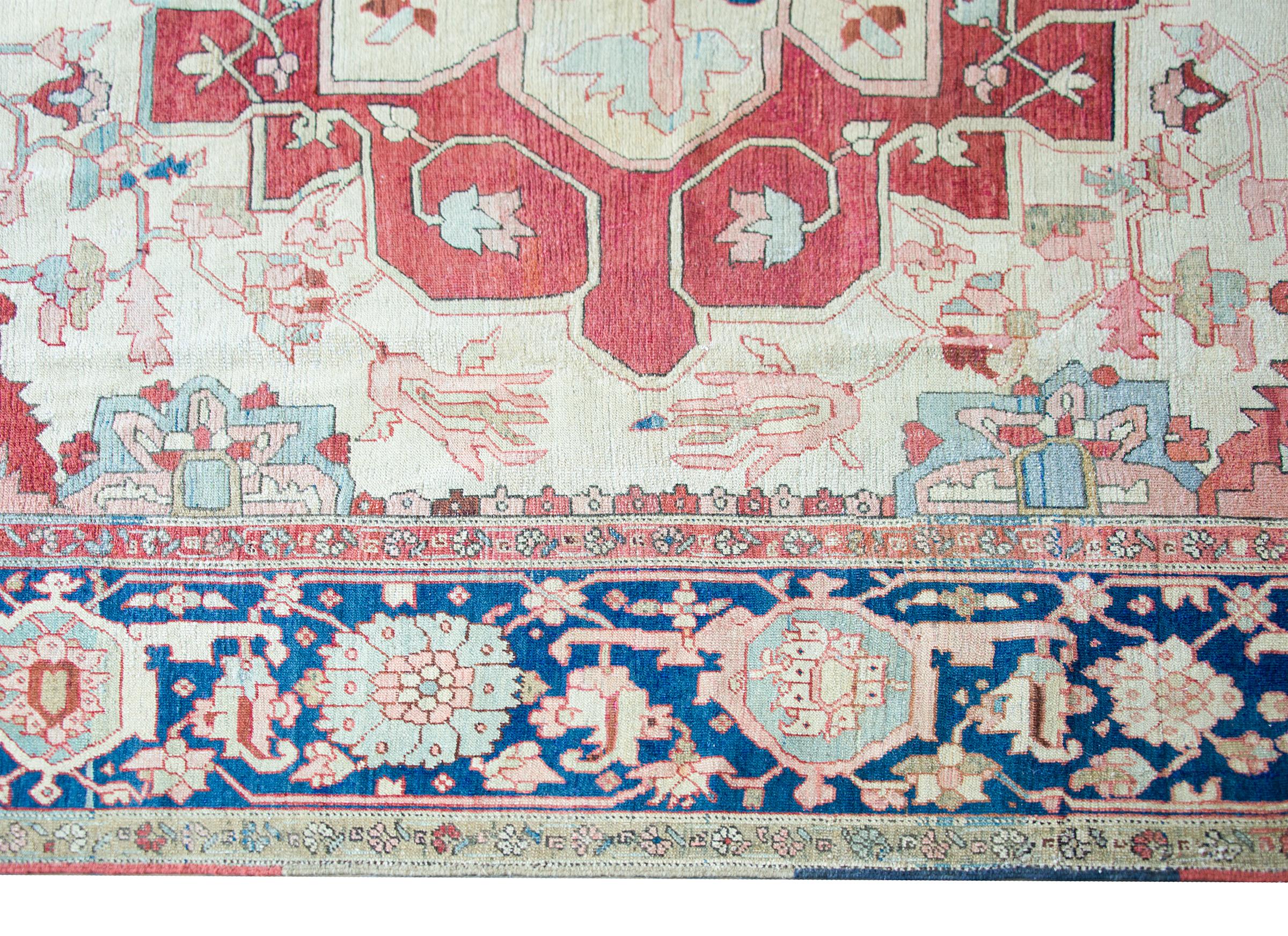 Persischer Serapi-Teppich aus dem späten 19. Jahrhundert im Angebot 1