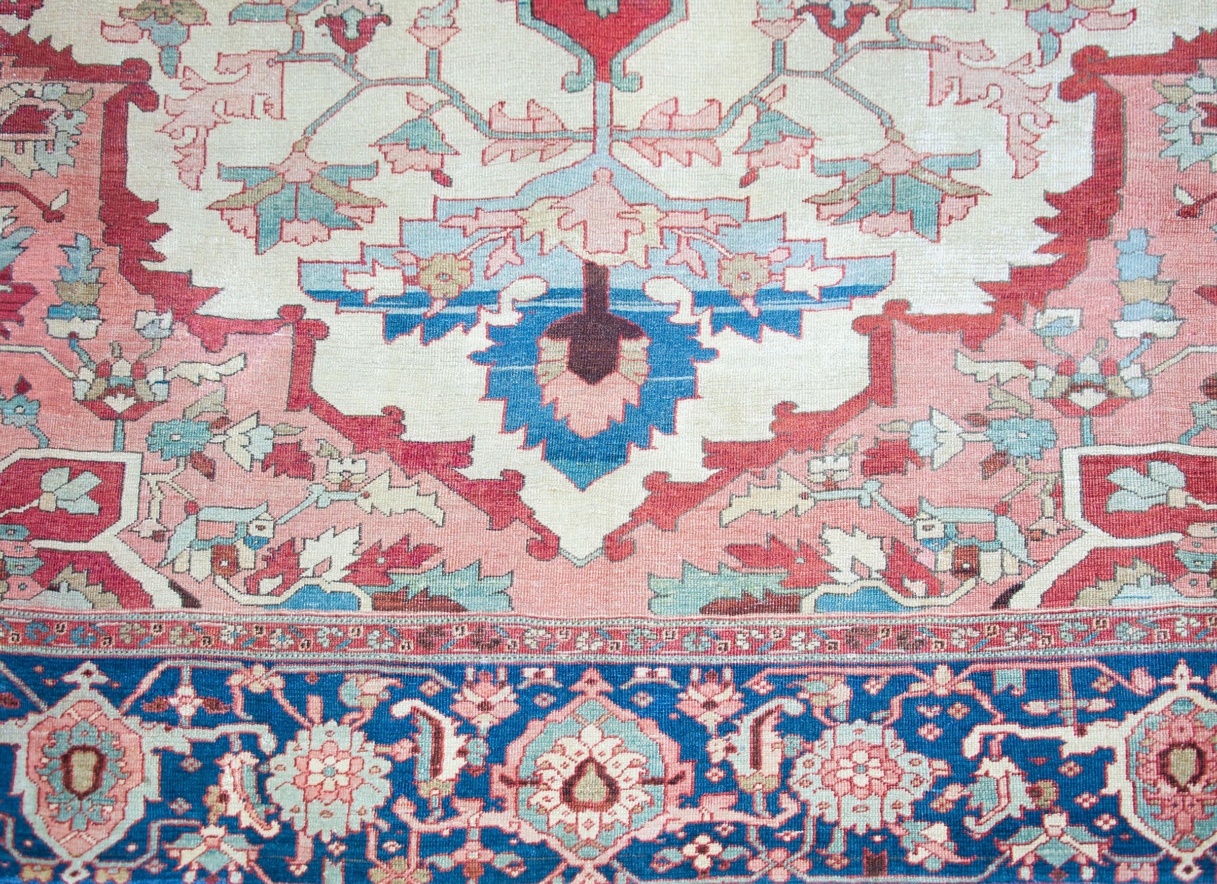 Persischer Serapi-Teppich aus dem späten 19. Jahrhundert im Angebot 4
