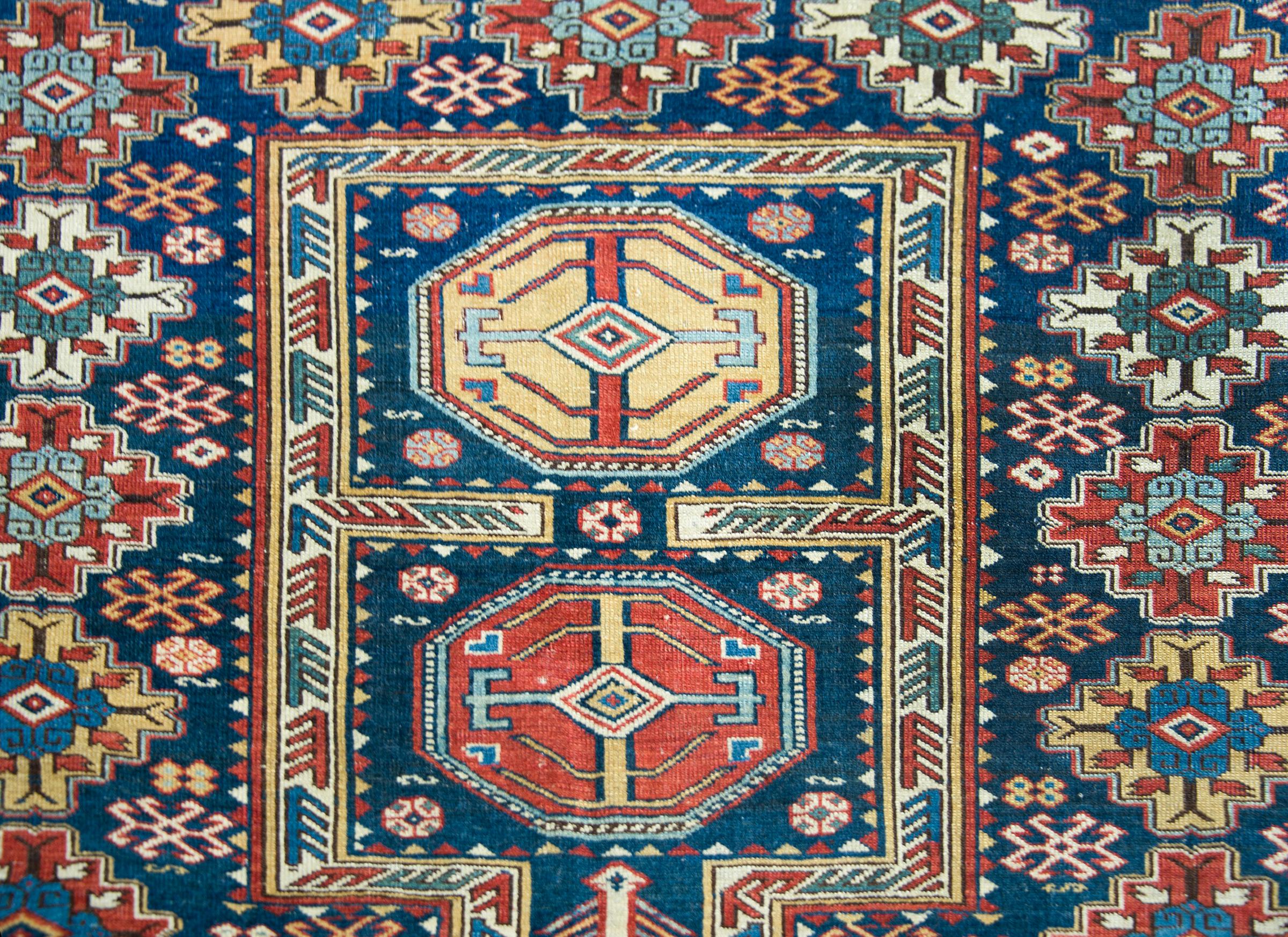 Late 19th Century Persian Shirvan Rug For Sale 3