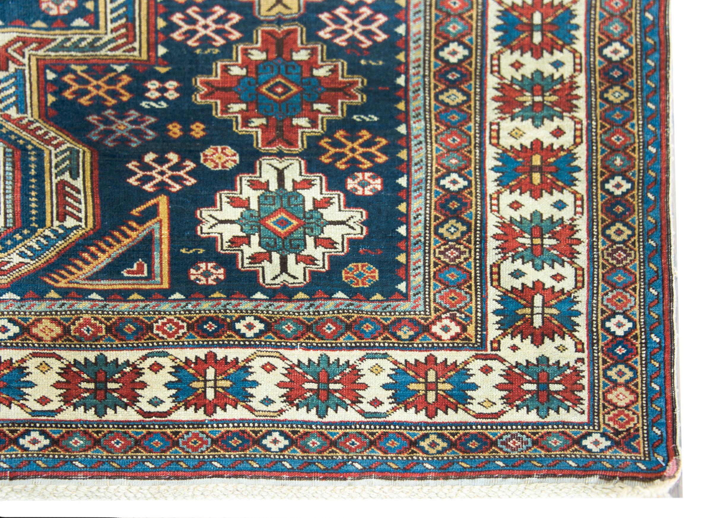 Late 19th Century Persian Shirvan Rug For Sale 5