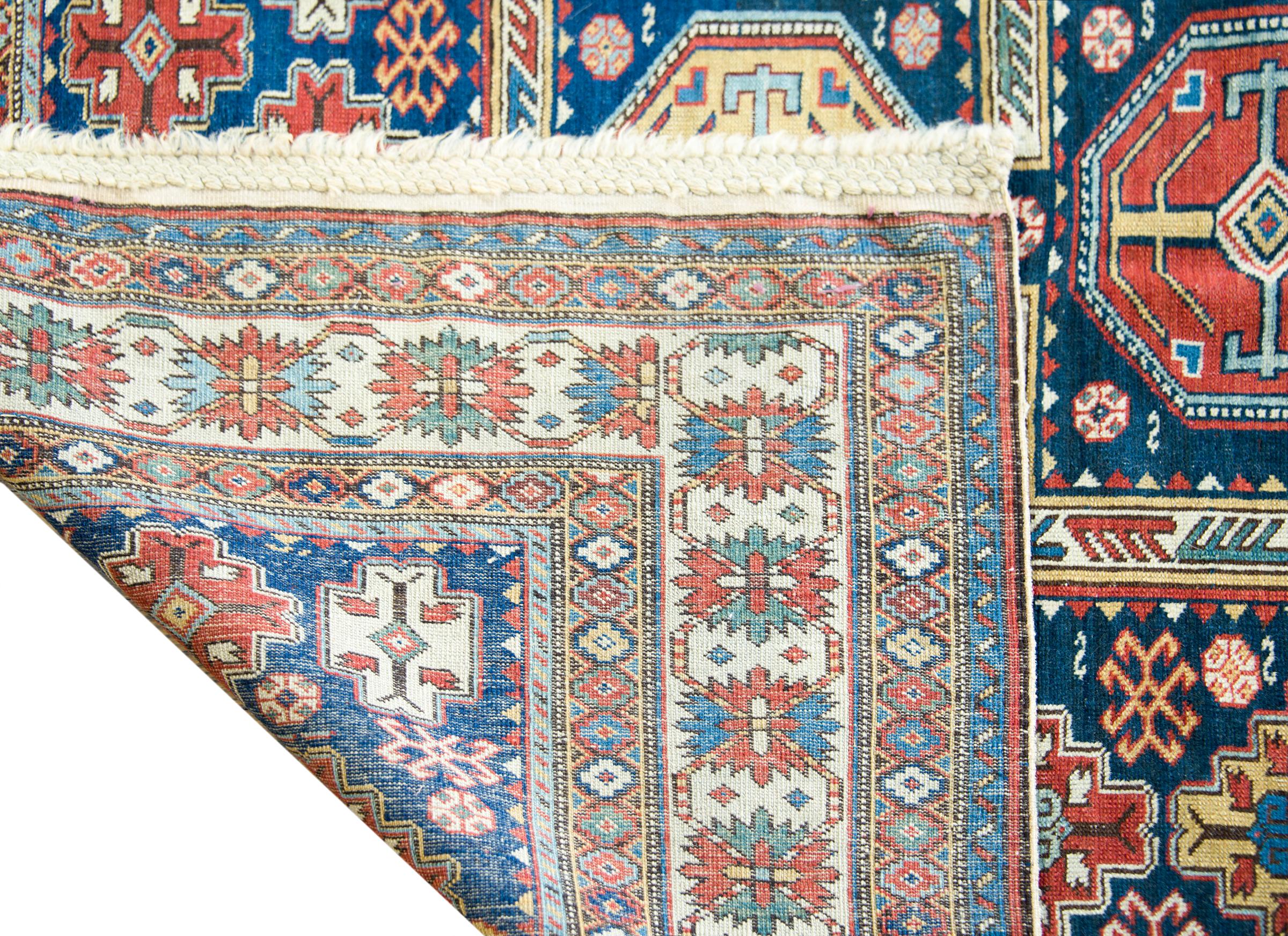 Late 19th Century Persian Shirvan Rug For Sale 6