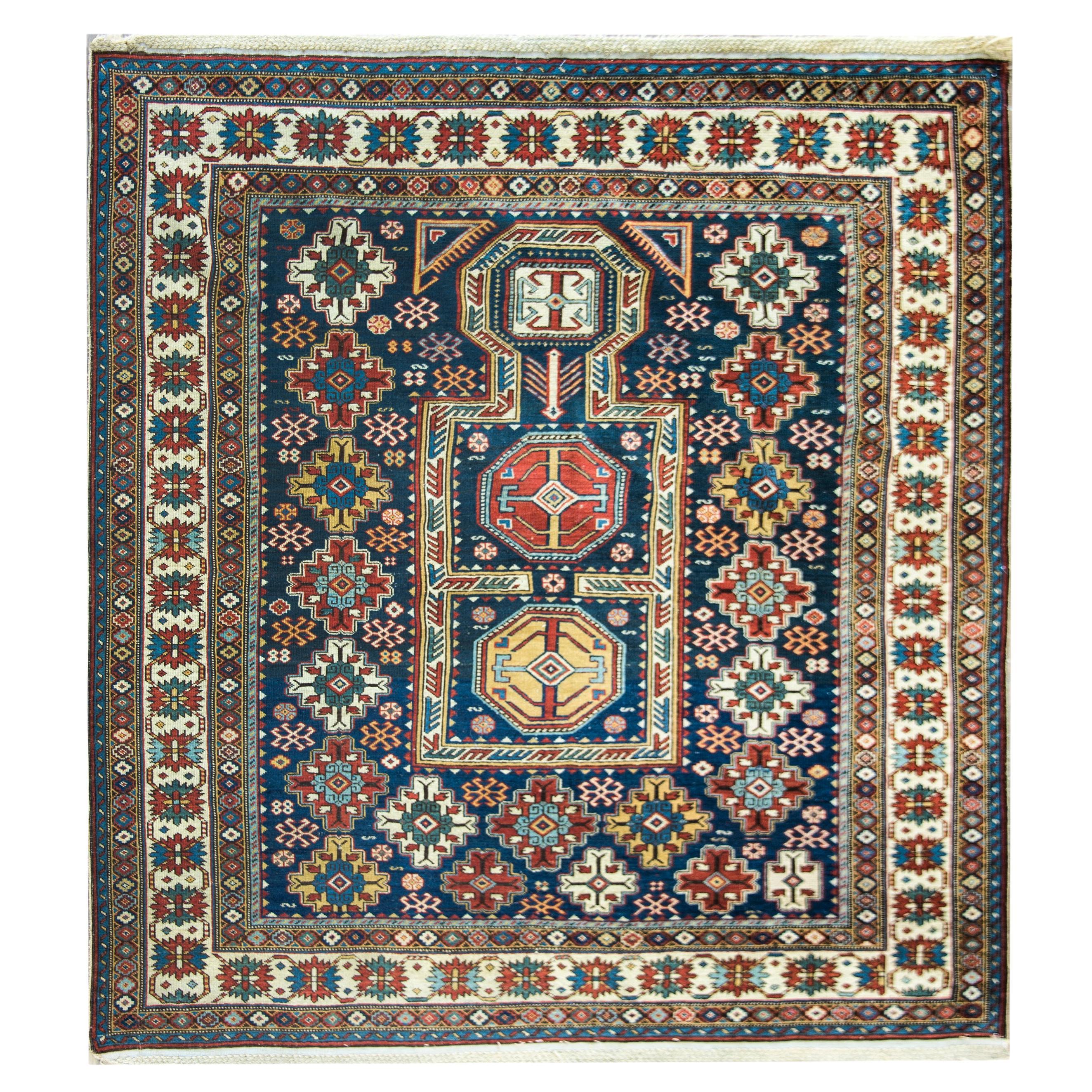 Late 19th Century Persian Shirvan Rug For Sale
