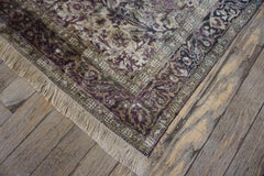 Late 19th Century Persian Silk Kashan Carpet ( 3' x 3'6" - 92 x 108 )