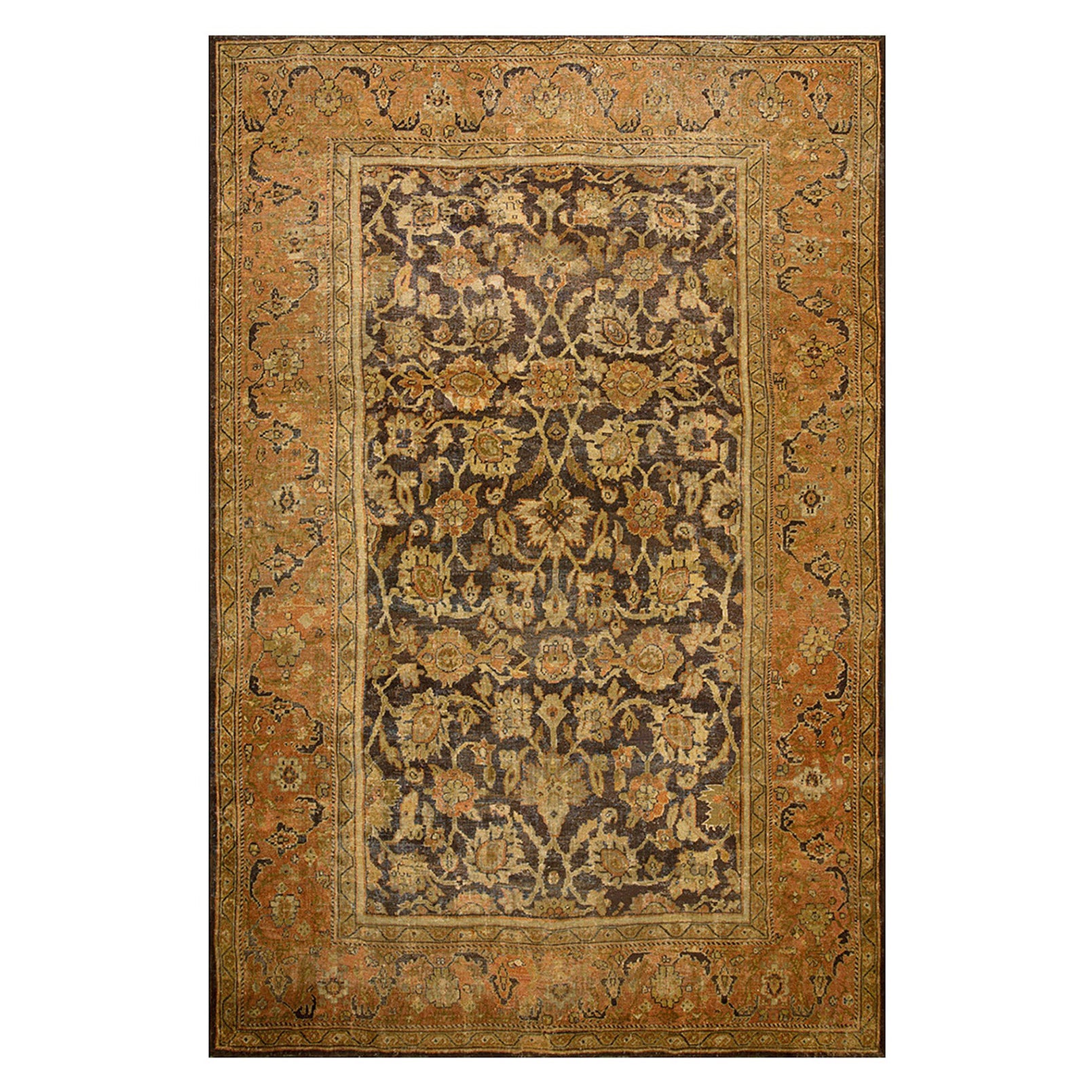 Finales del siglo XIX  Alfombra persa Sultanabad ( 9' x 13' 4'' - 275 x 405 )