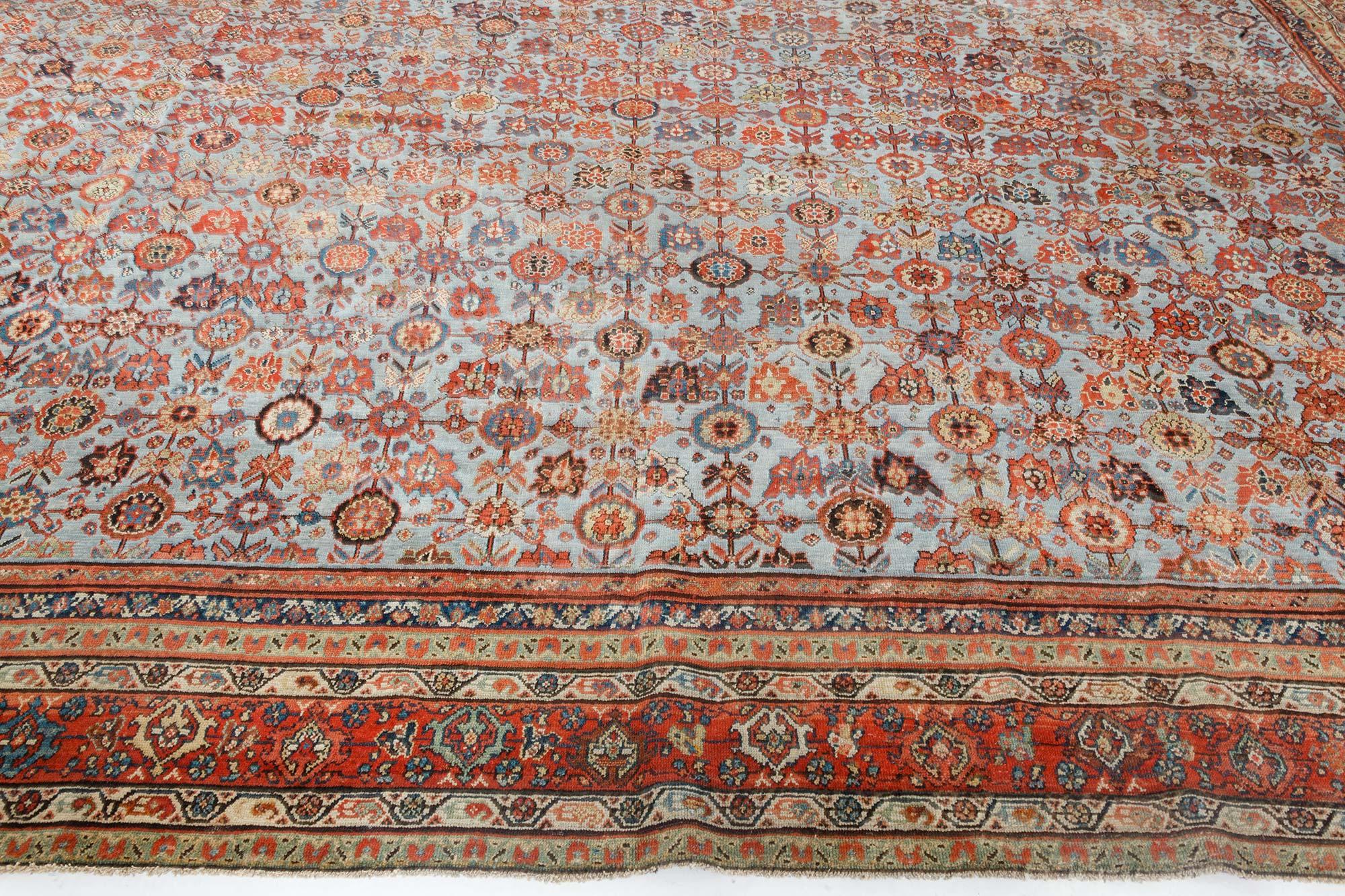 Persischer Sultanabad-Wollteppich des 19. Jahrhunderts, handgefertigt im Angebot 2