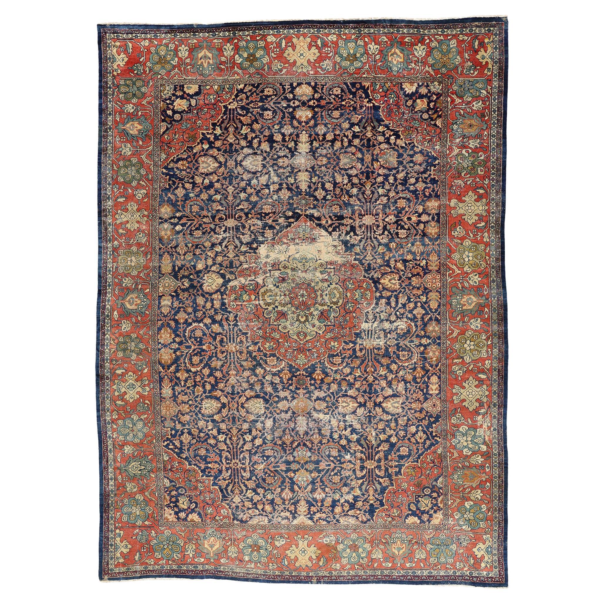 Late 19th Century Persian Sultanabad Carpet with Modern Style
