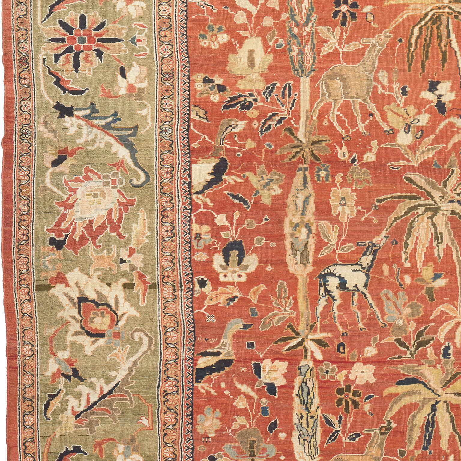 Tappeto persiano Sultanabad Rugs della fine del XIX secolo In condizioni buone in vendita a New York, NY
