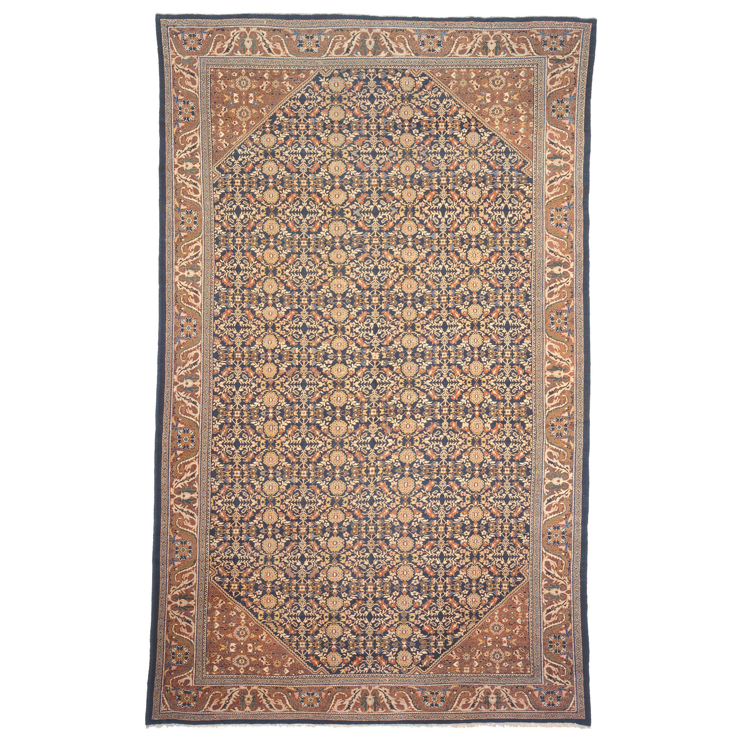 Late 19th Century Persian Sultanabad Rug For Sale