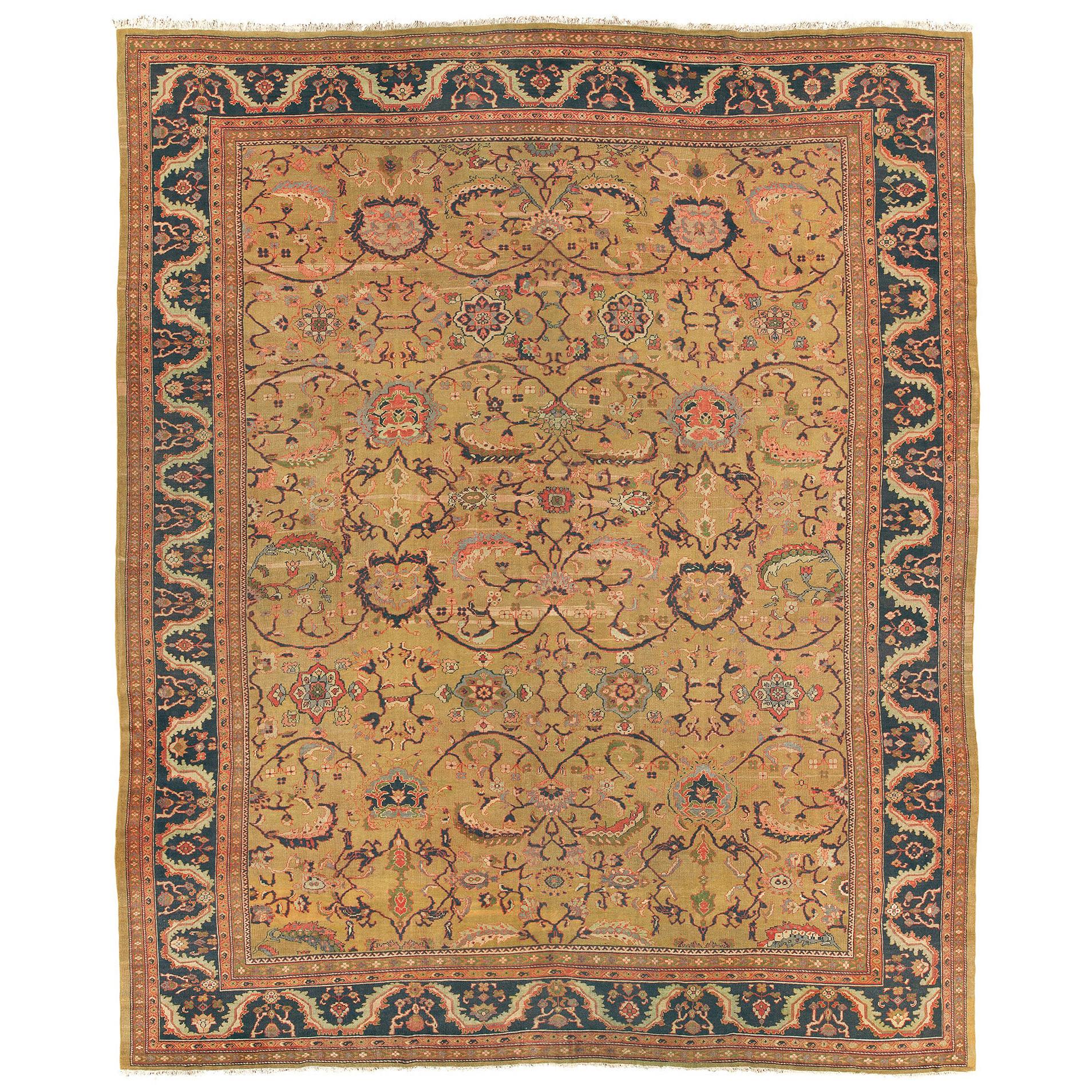 Persischer Sultanabad Ziegler-Teppich aus dem späten 19. Jahrhundert