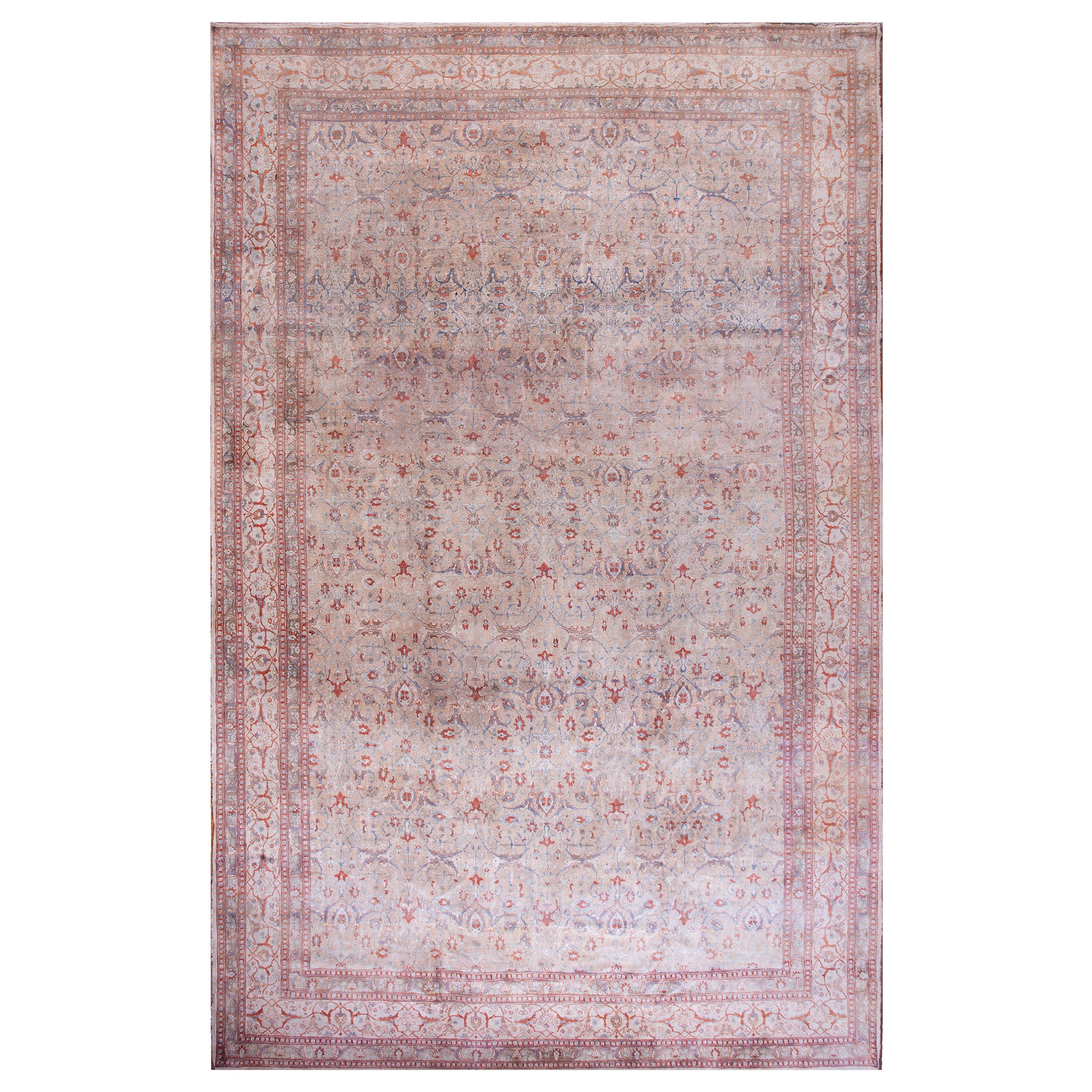 Alfombra persa de Tabriz de finales del siglo XIX ( 11'4" x 18'2" - 345 x 554 )