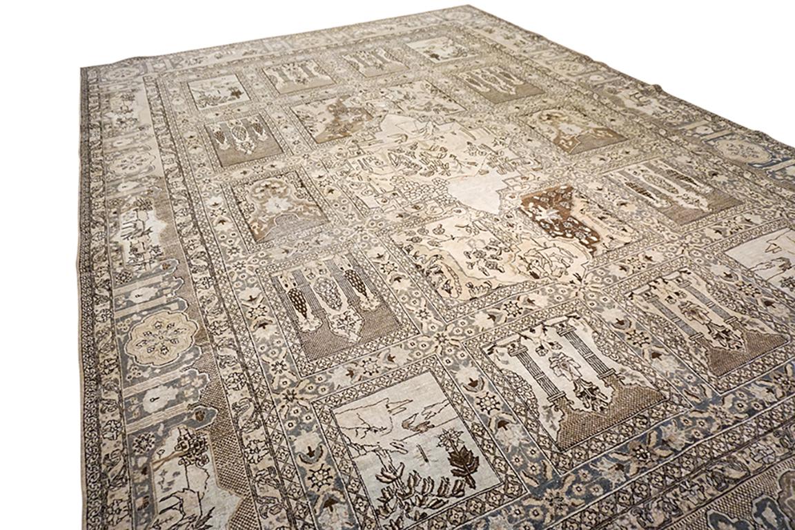 Alfombra persa de Tabriz de finales del siglo XIX Fines del siglo XIX en venta