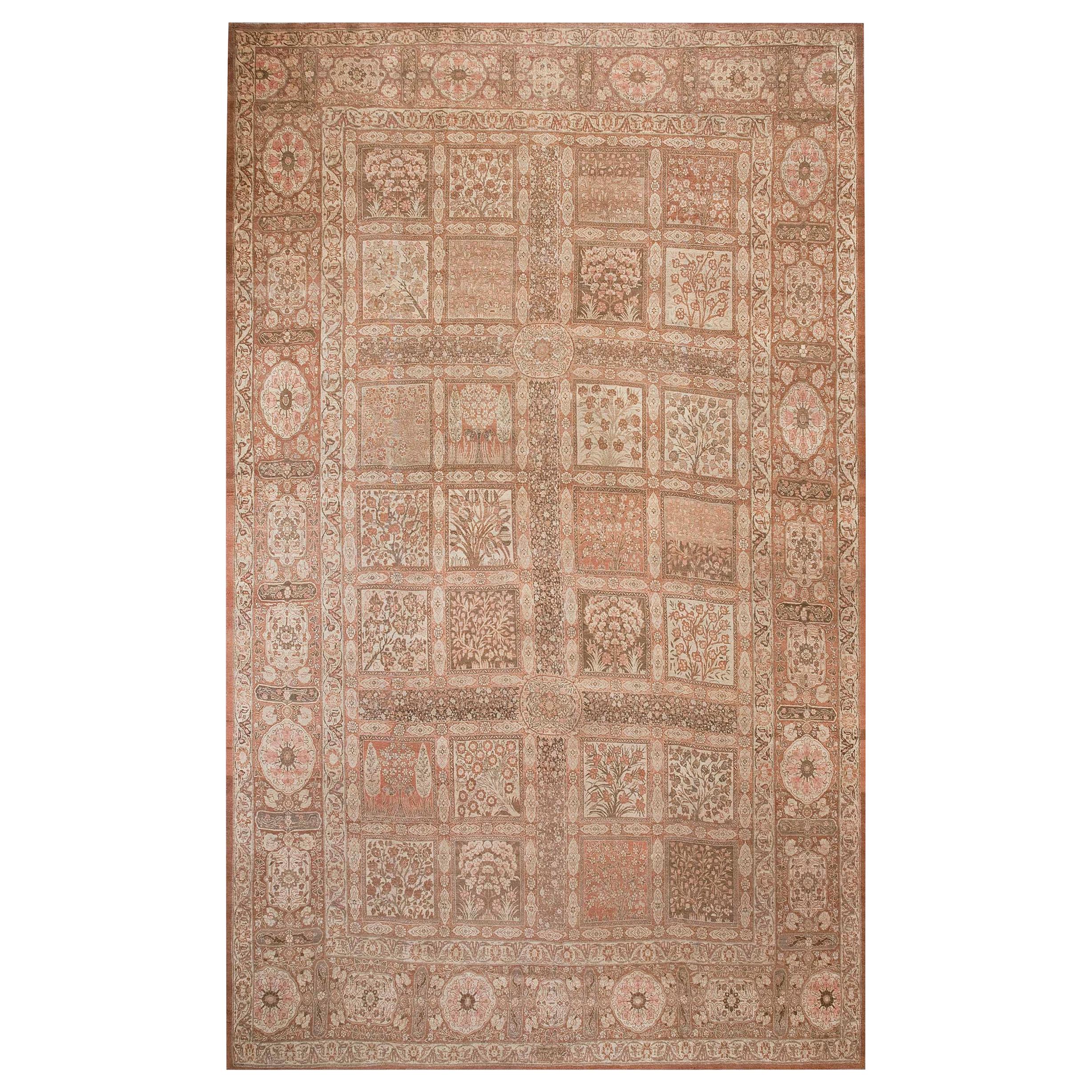 Tapis de jardin persan Tabriz de la fin du 19ème siècle ( 11' x 17'9" - 335 x 540 )