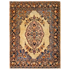 Tappeto persiano Tabriz Haji Jalili della fine del XIX secolo ( 2' x 2'10" - 61 x 86 )