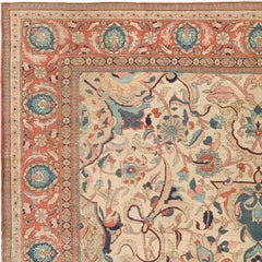 Tappeto persiano Tabriz della fine del XIX secolo