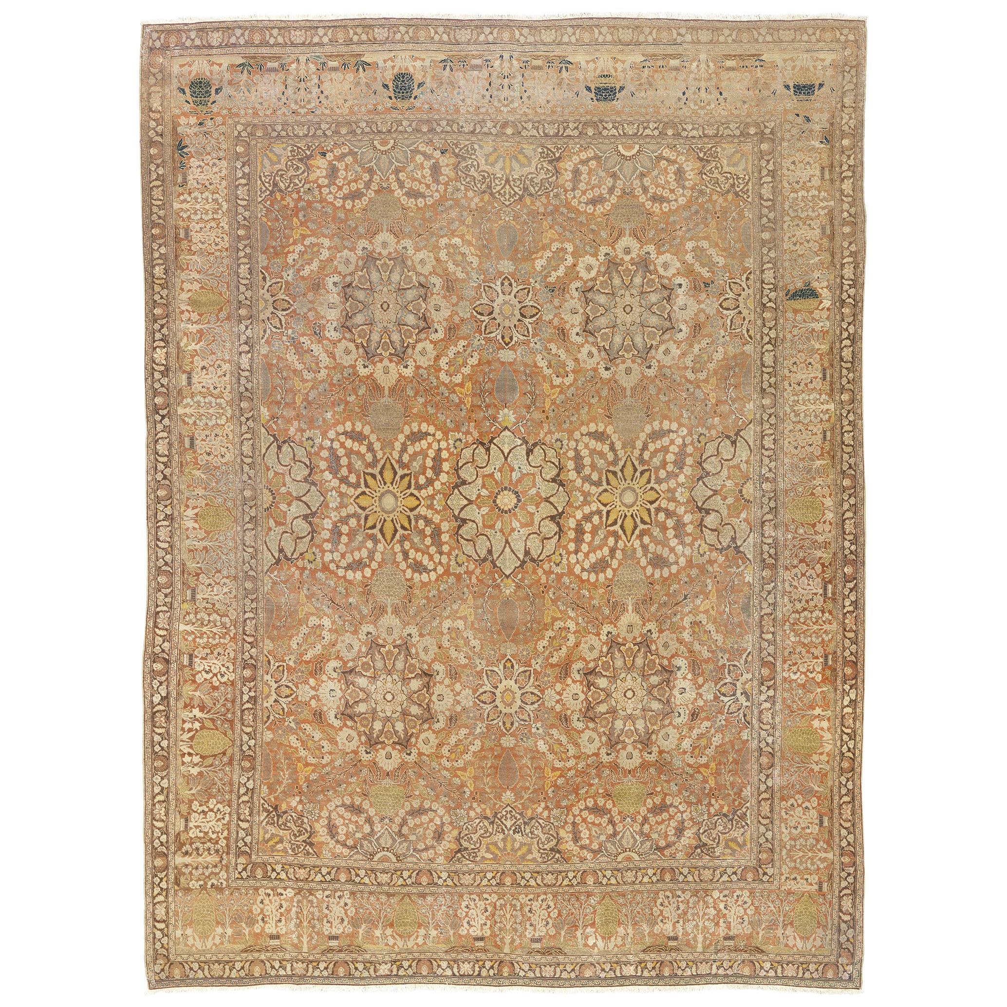 Late 19th Century Persian Tabriz Rug