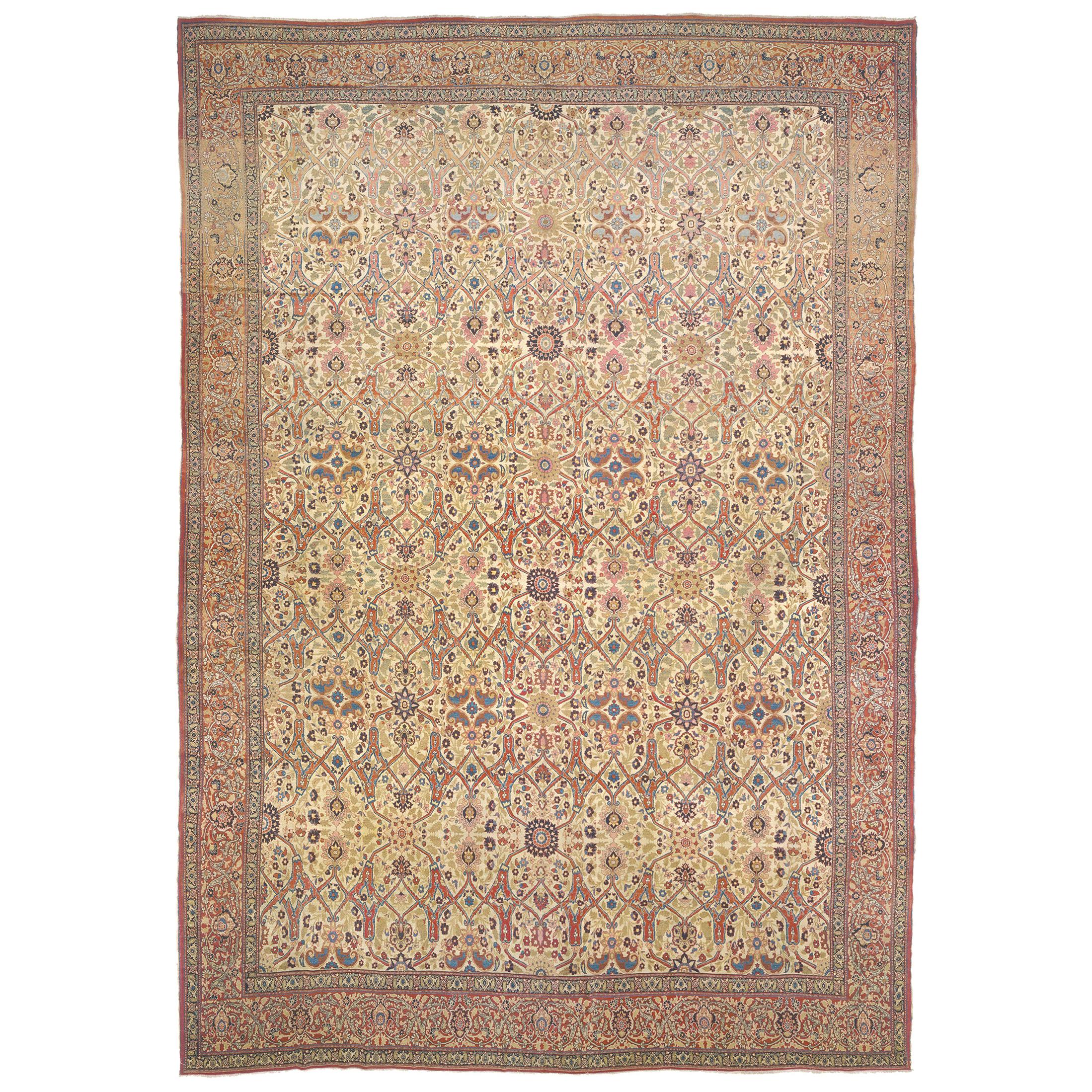 Late 19th Century Persian Tabriz Rug