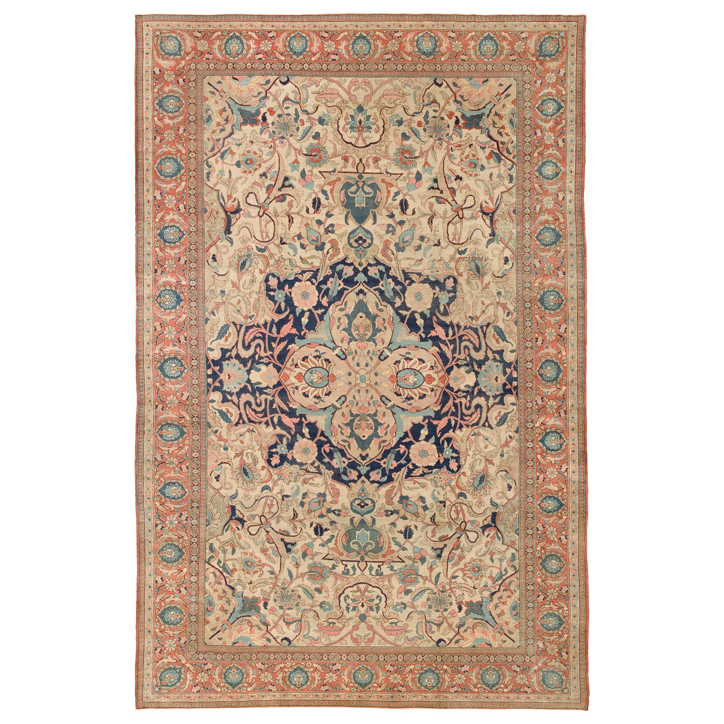 Late 19th Century Persian Tabriz Rug