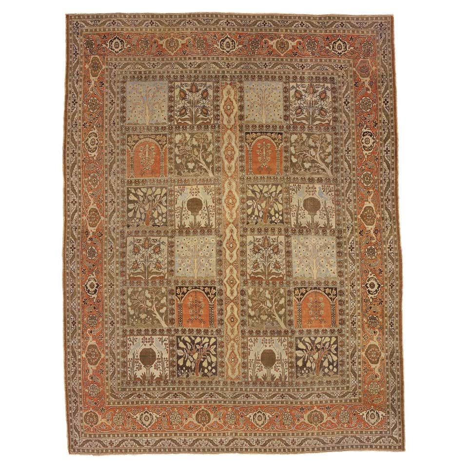 Elizabethan Rug Vintage Persian Mashhad Area Rug with Elizabethan Style and French ...