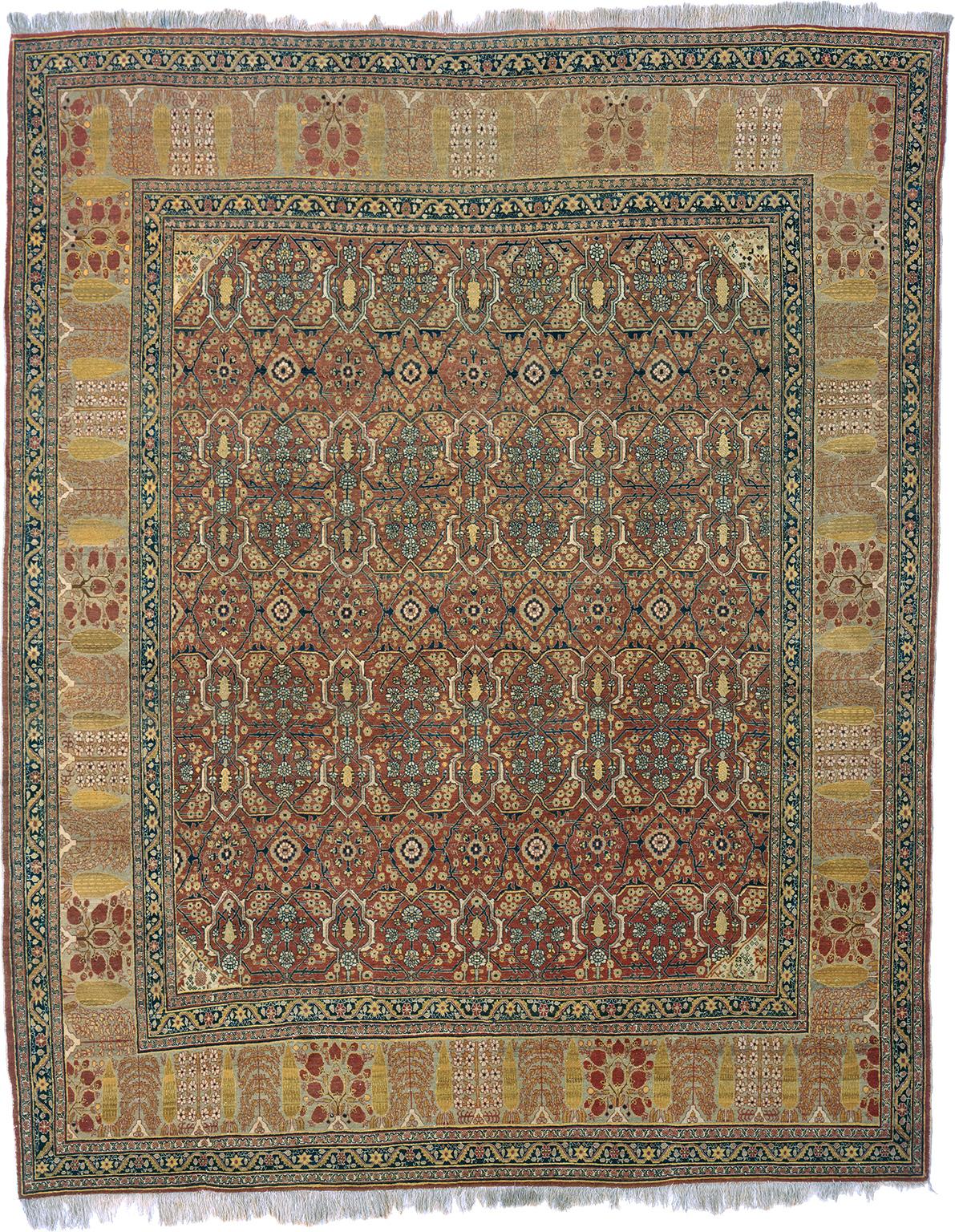 Late 19th Century Persian Tabriz Rug
