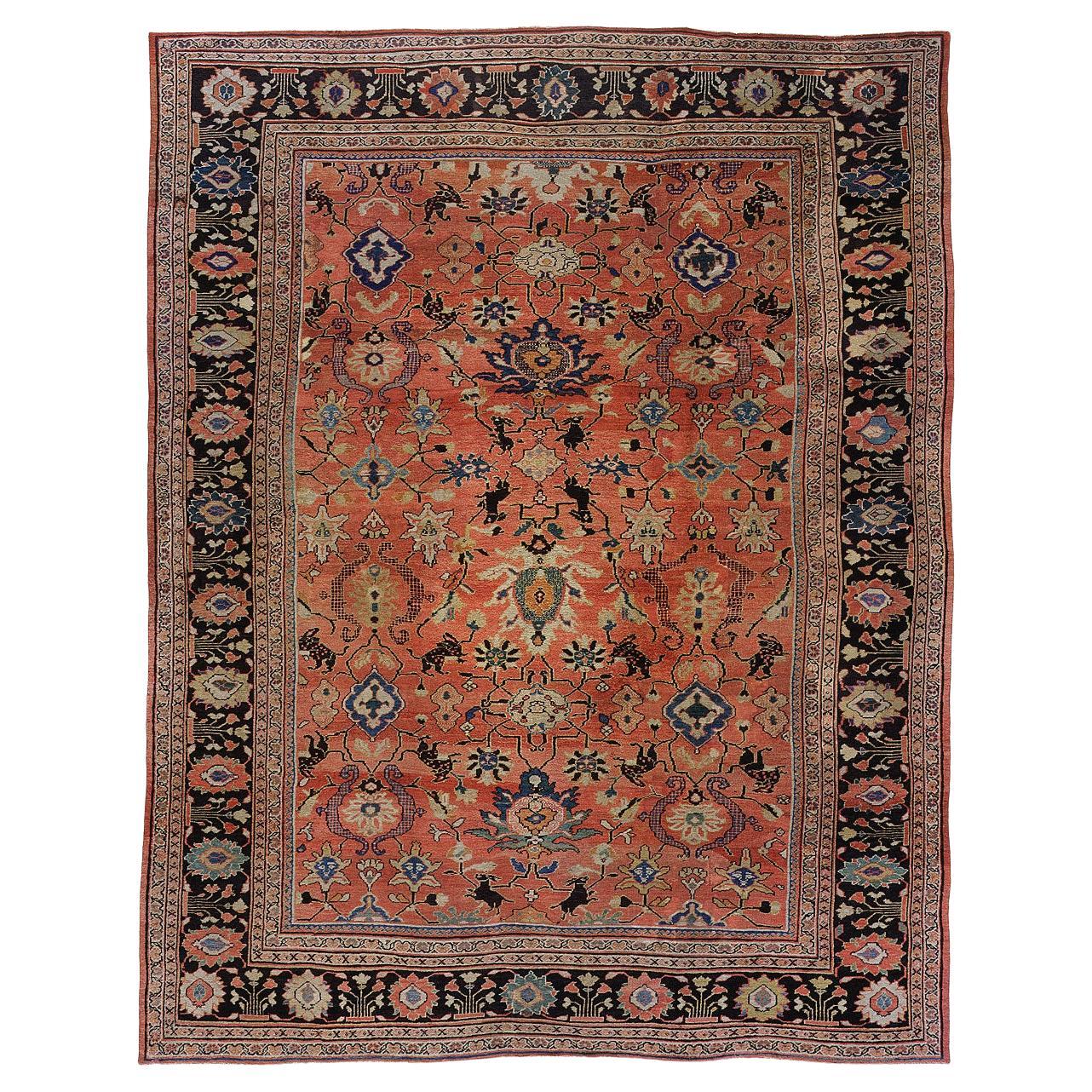 Late 19th Century Persian Ziegler Mahal Carpet