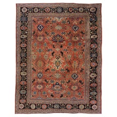 Late 19th Century Persian Ziegler Mahal Carpet