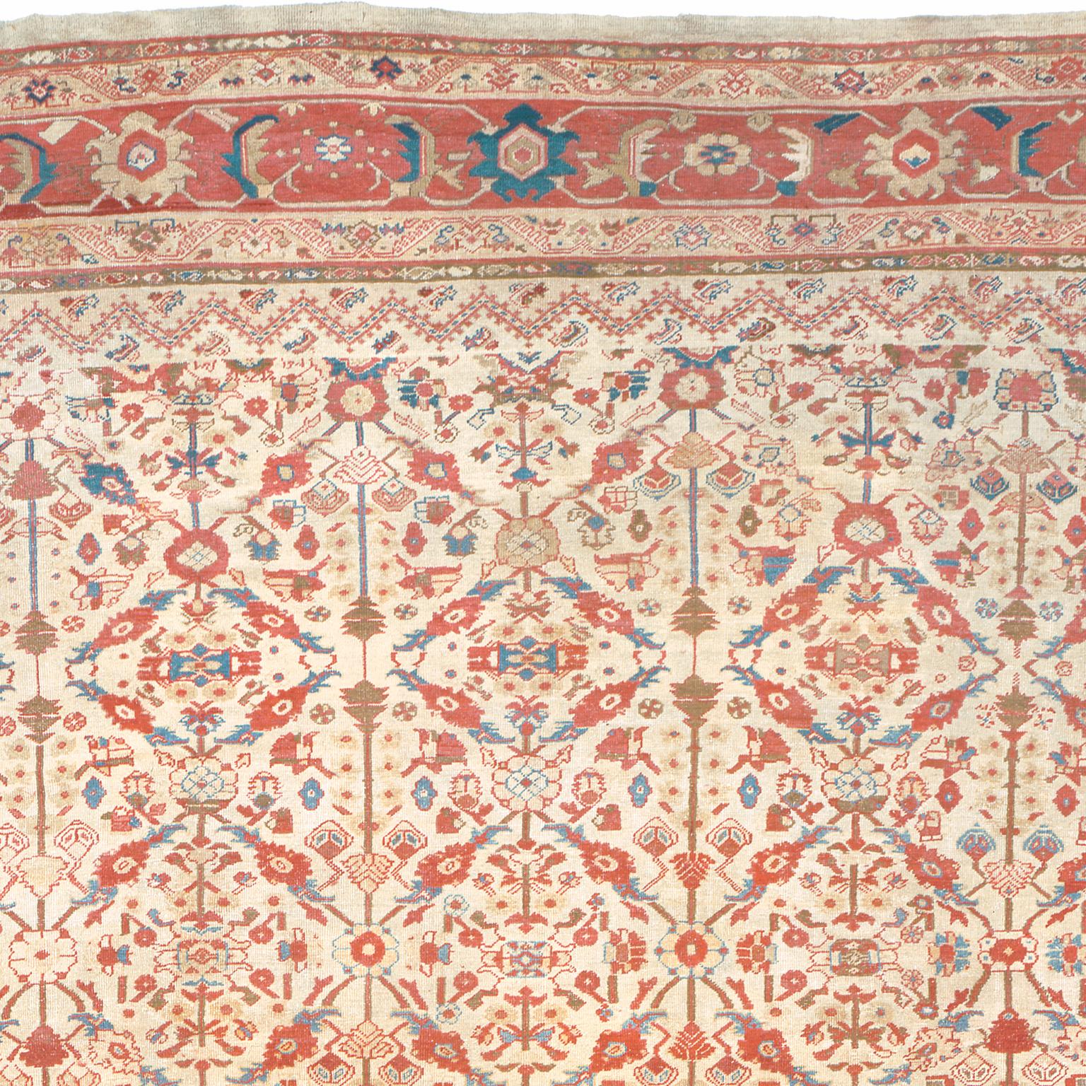 Persischer Ziegler Sultanabad Rugs, 19. Jahrhundert im Zustand „Gut“ im Angebot in New York, NY