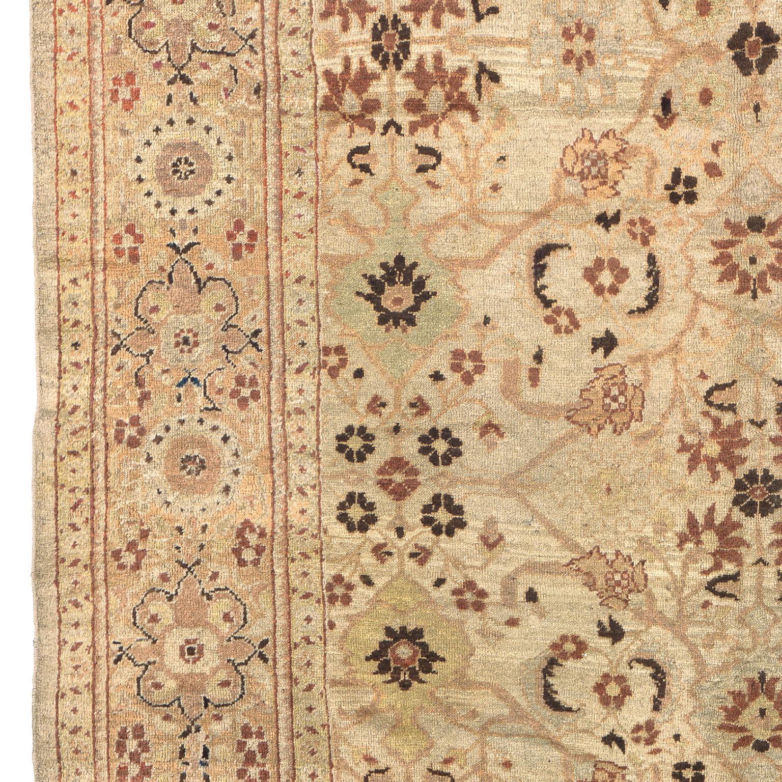 Wool Late 19th Century Persian Ziegler Sultanabad Rug For Sale