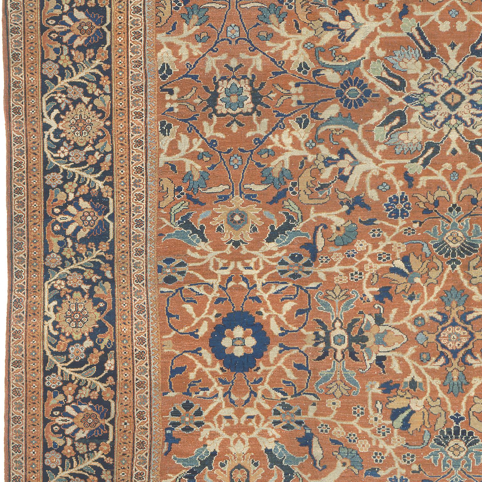 Tappeto persiano Ziegler Sultanabad Rugs della fine del XIX secolo In condizioni buone in vendita a New York, NY