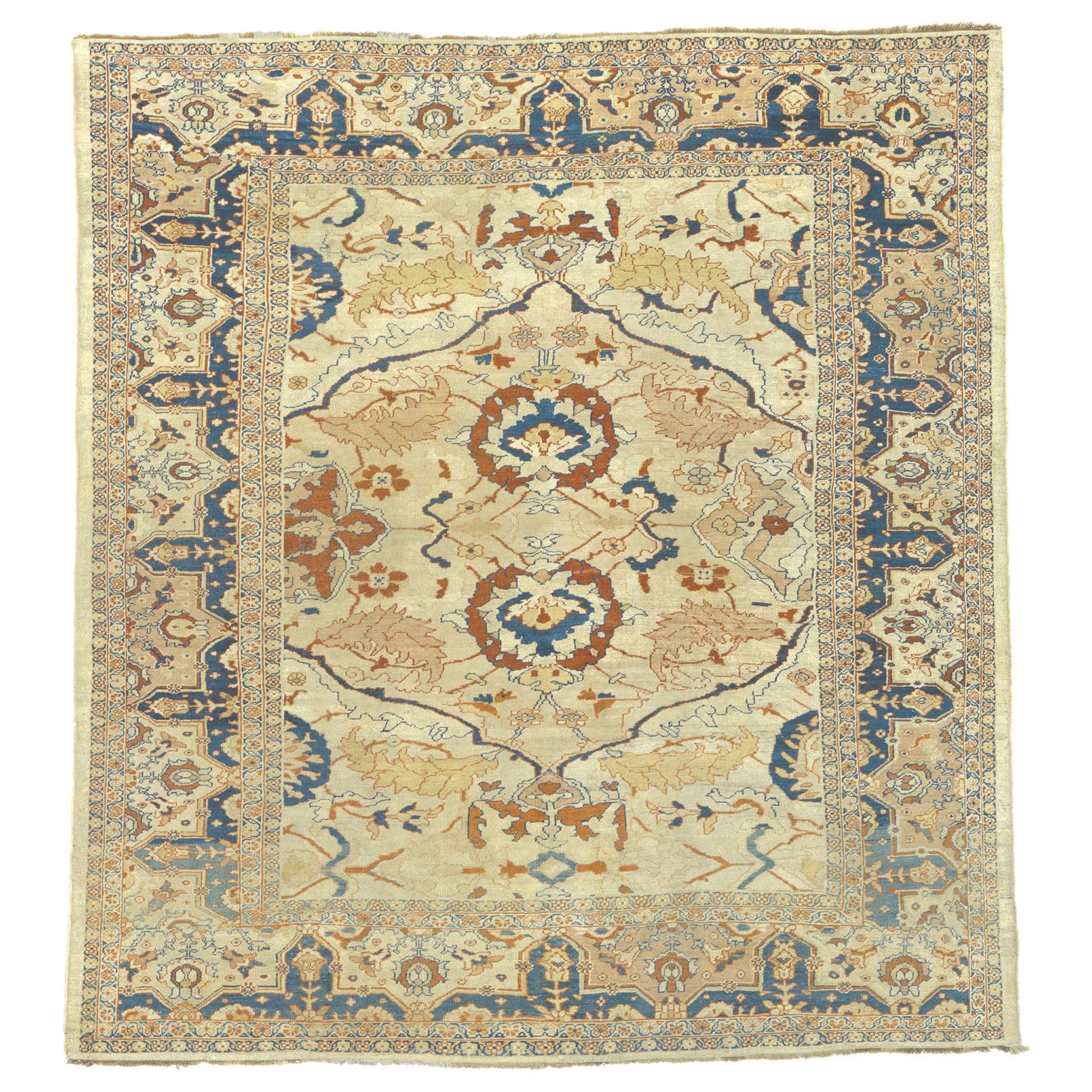 Late 19th Century Persian Ziegler Sultanabad Rug For Sale