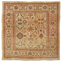 Persischer Ziegler Sultanabad-Teppich aus dem späten 19. Jahrhundert