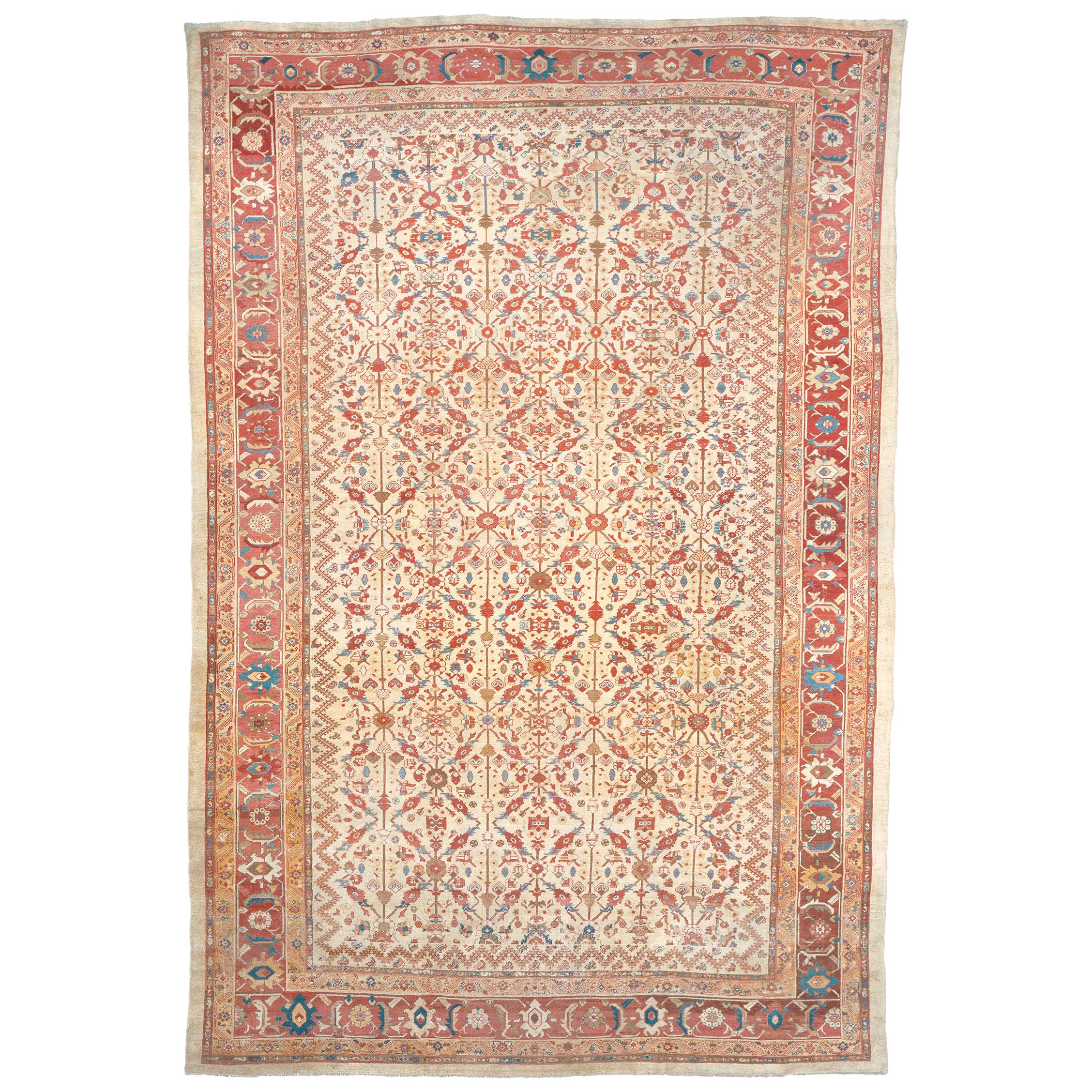 Persischer Ziegler Sultanabad Rugs, 19. Jahrhundert im Angebot