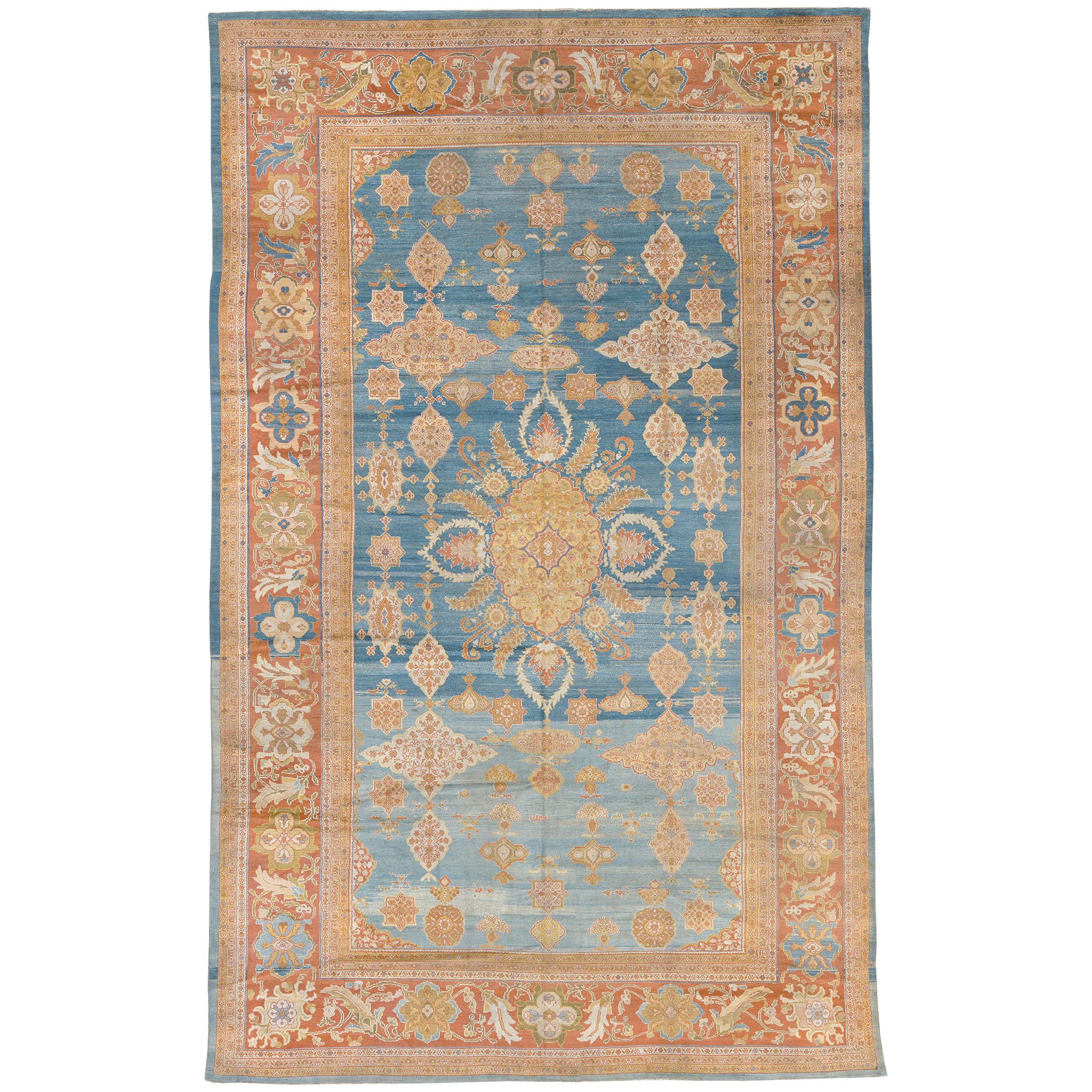 Late 19th Century Persian Ziegler Sultanabad Rug