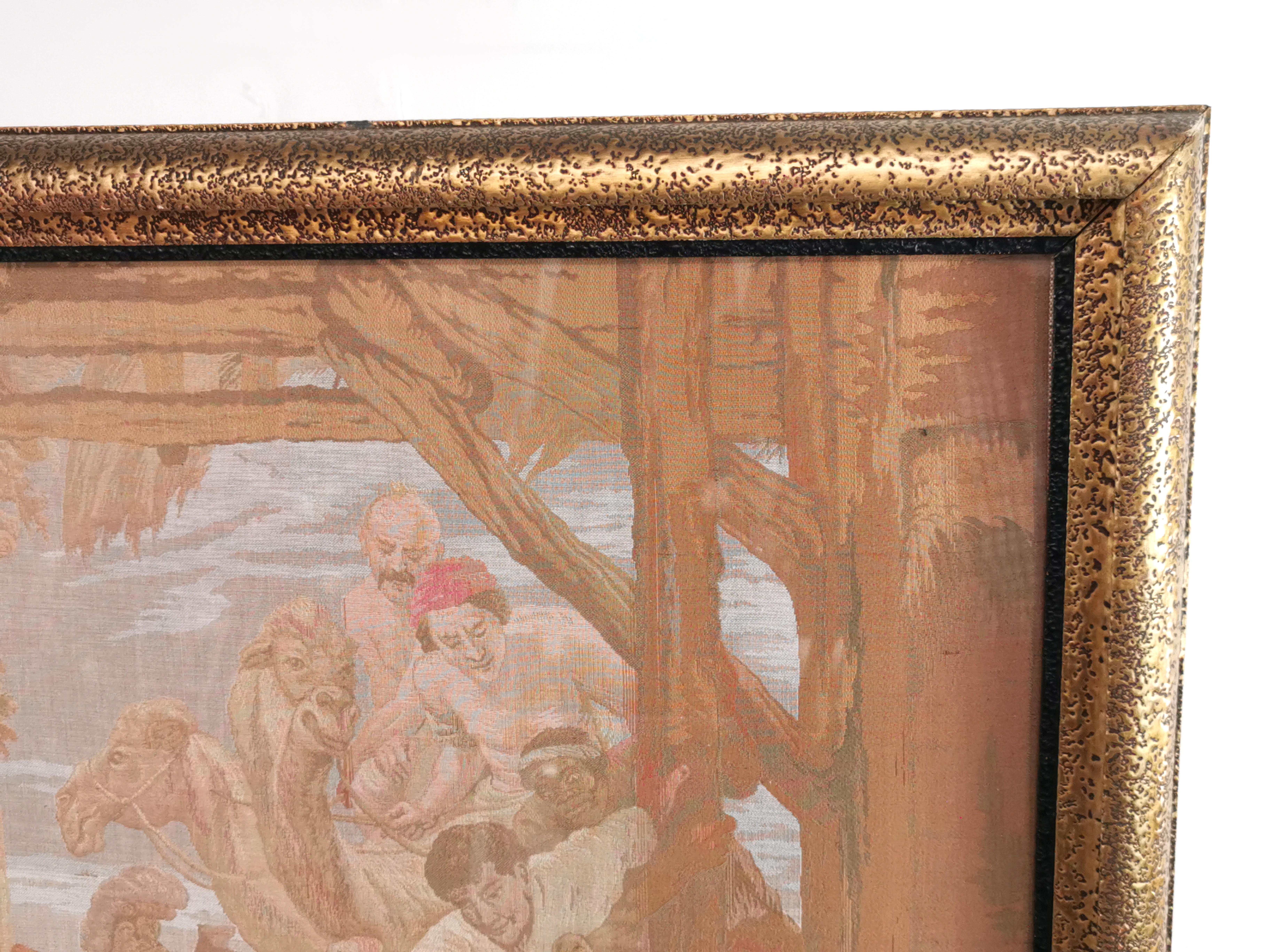 Late 19th Century Peter Paul Rubens Framed French Tapestry Religious Picture For Sale 7