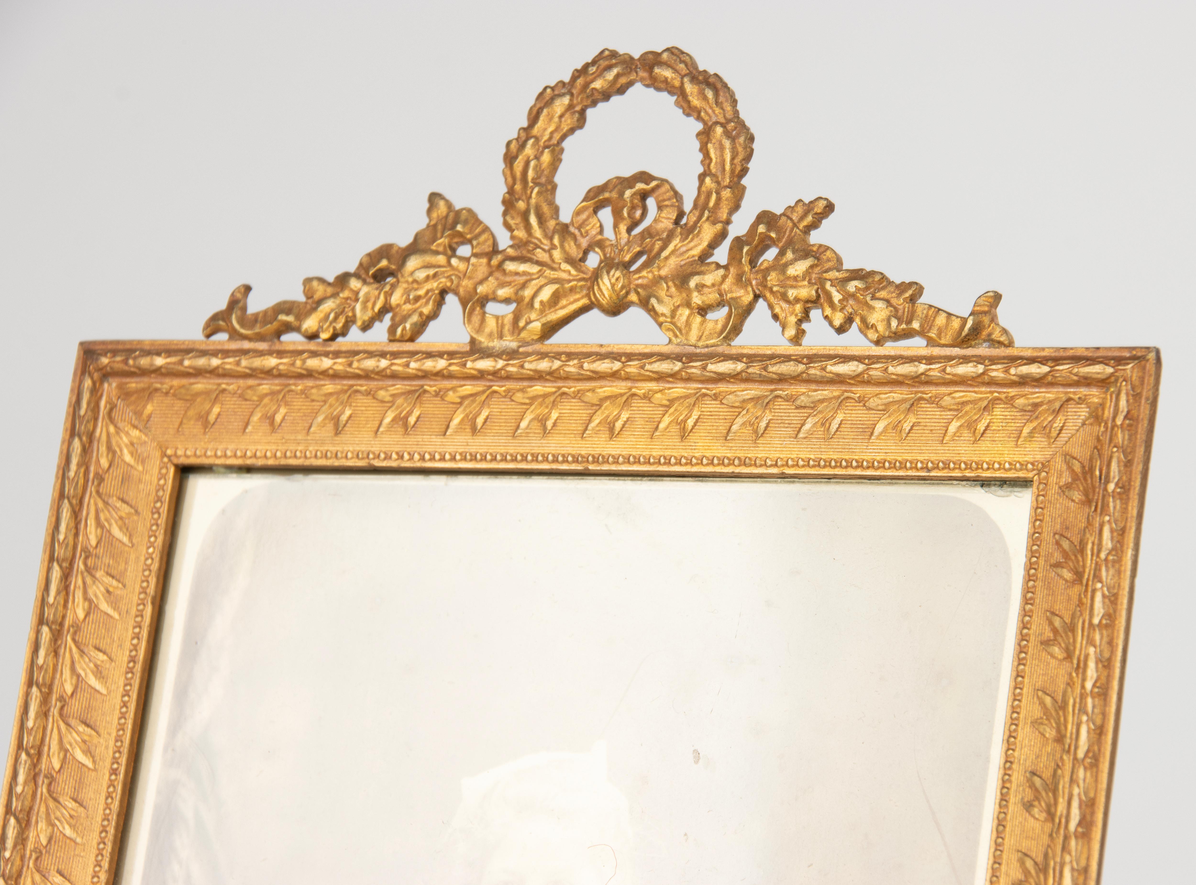 Late 19th Century Photo Frame - Louis XVI Style - Ormolu Bronze In Good Condition For Sale In Casteren, Noord-Brabant