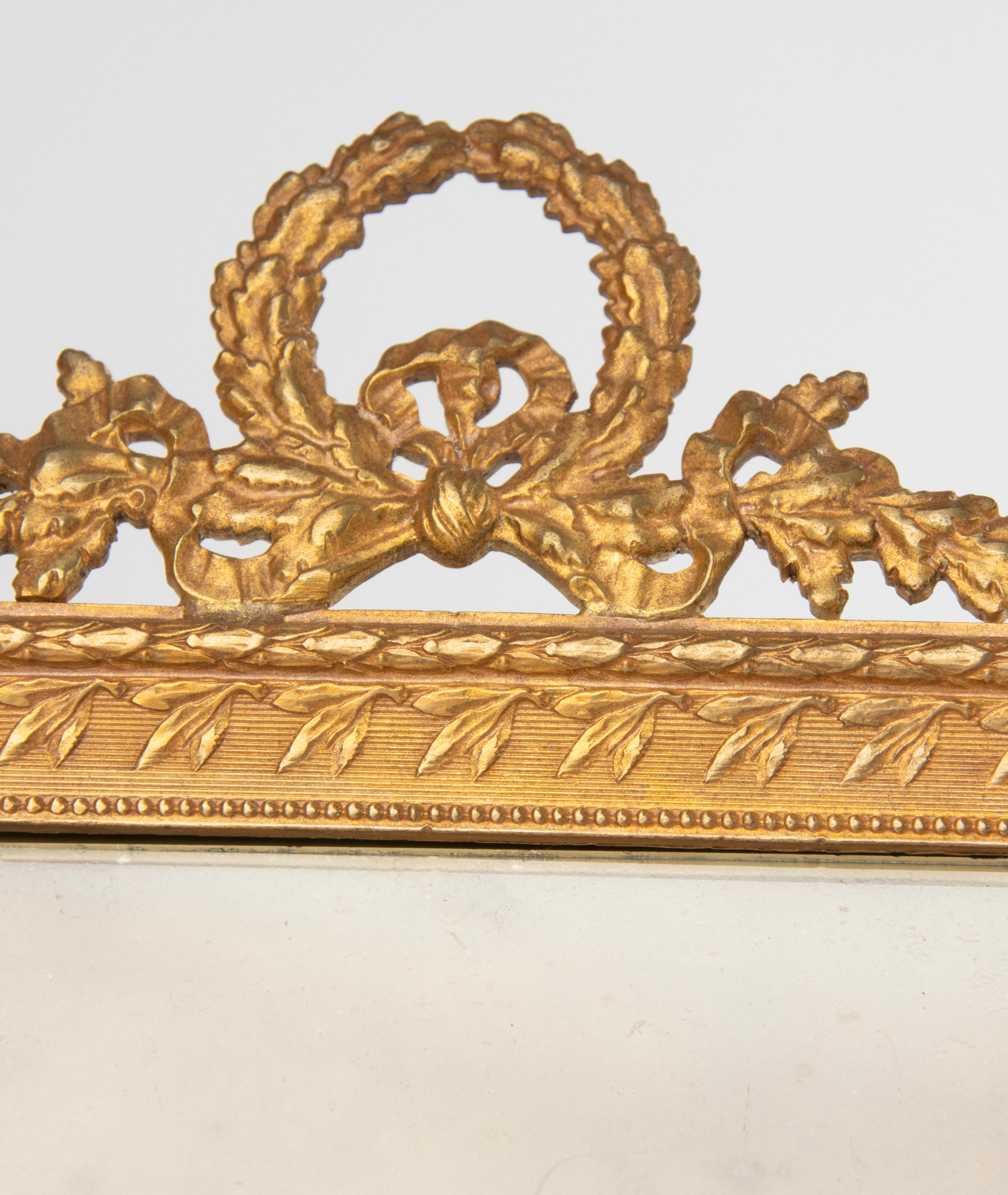 Late 19th Century Photo Frame - Louis XVI Style - Ormolu Bronze For Sale 2
