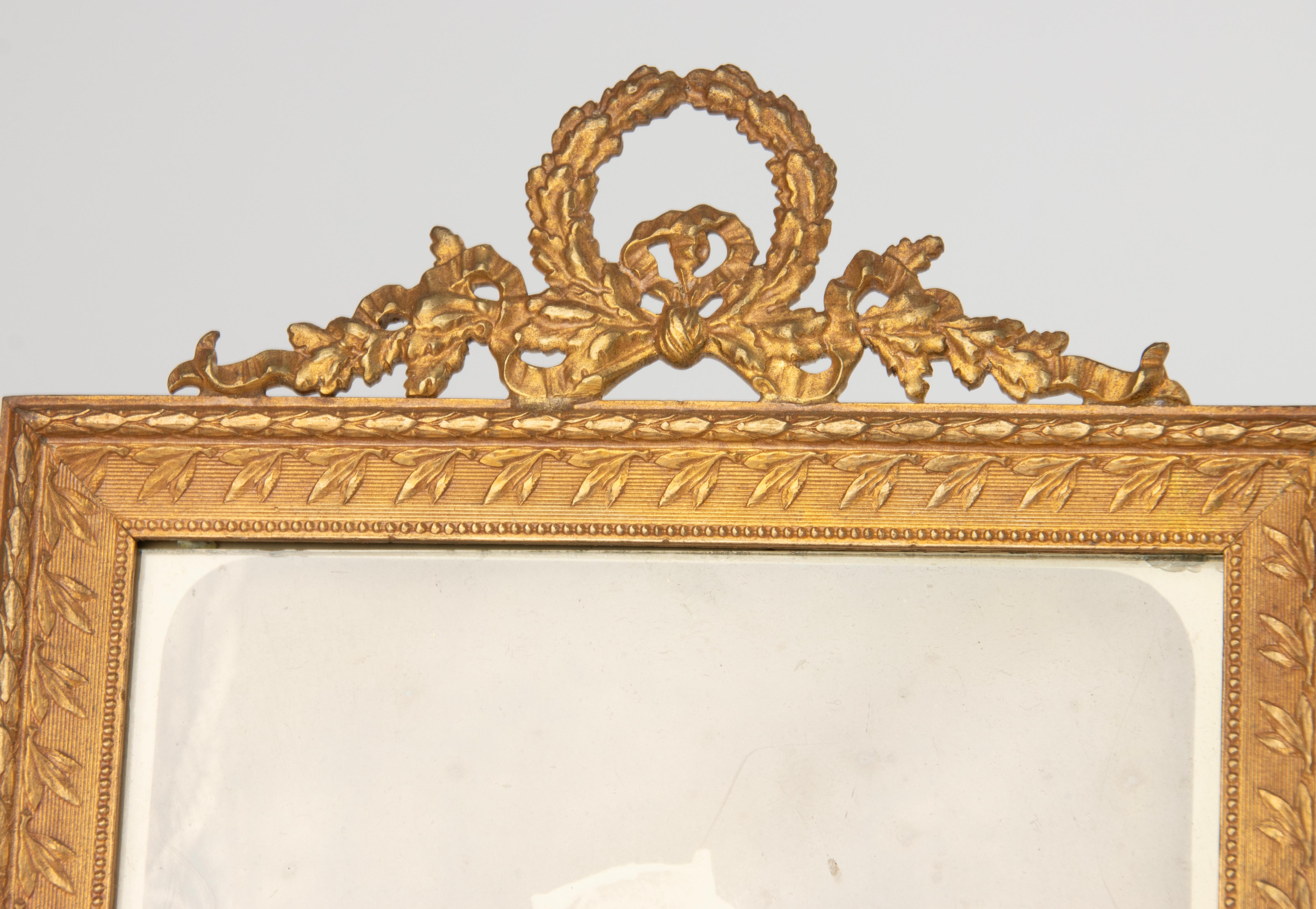 Late 19th Century Photo Frame - Louis XVI Style - Ormolu Bronze For Sale 4