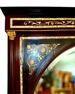 Late 19th-century Pier Mirror with Jardiniere Base