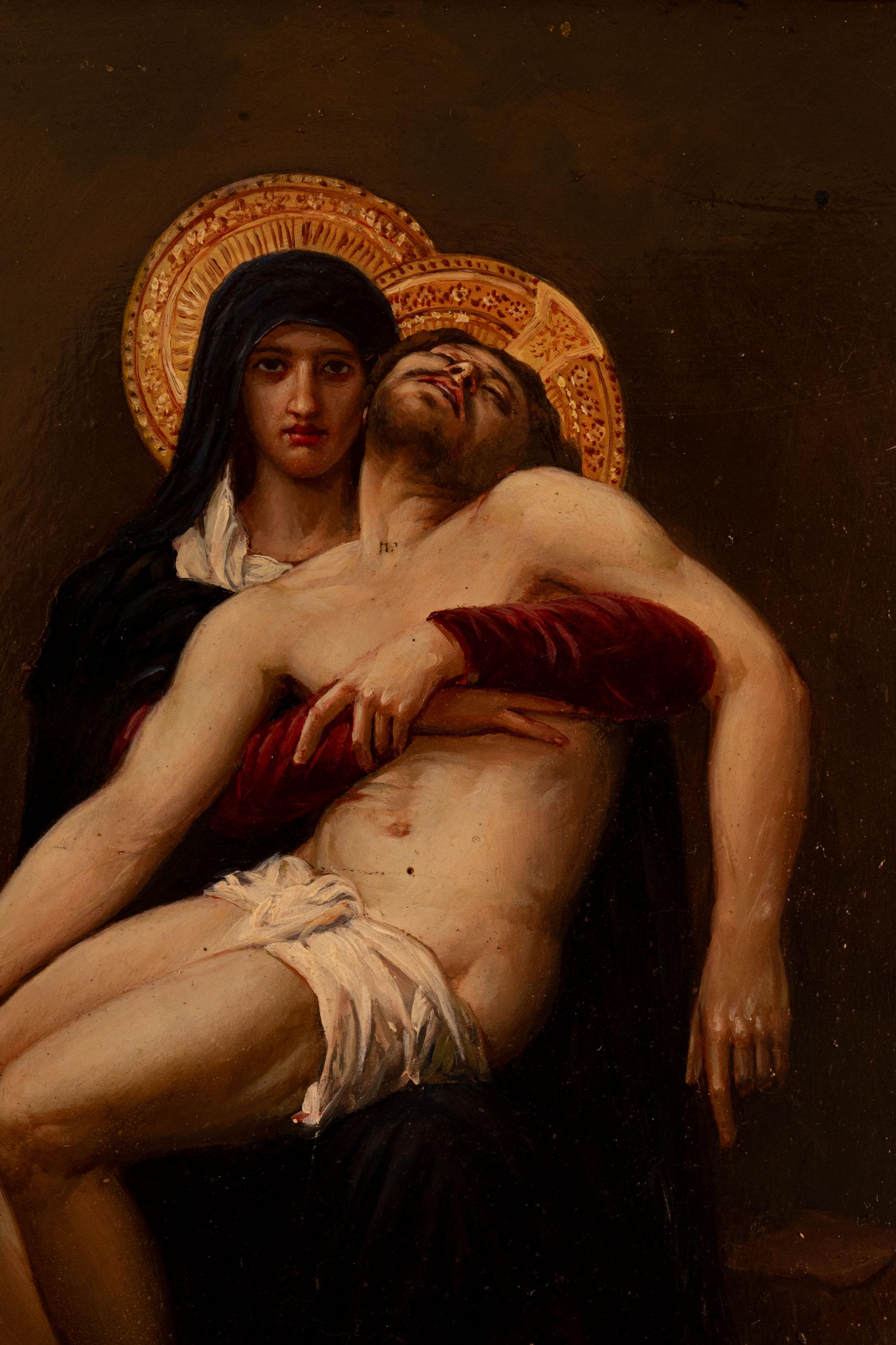Late 19th century Pieta In Good Condition In Oostende, BE