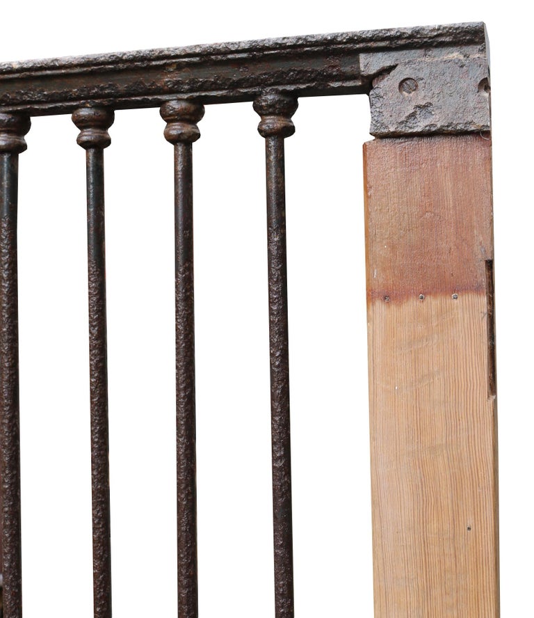 Late 19th Century Pine and Iron Wine Cellar Door at 1stDibs