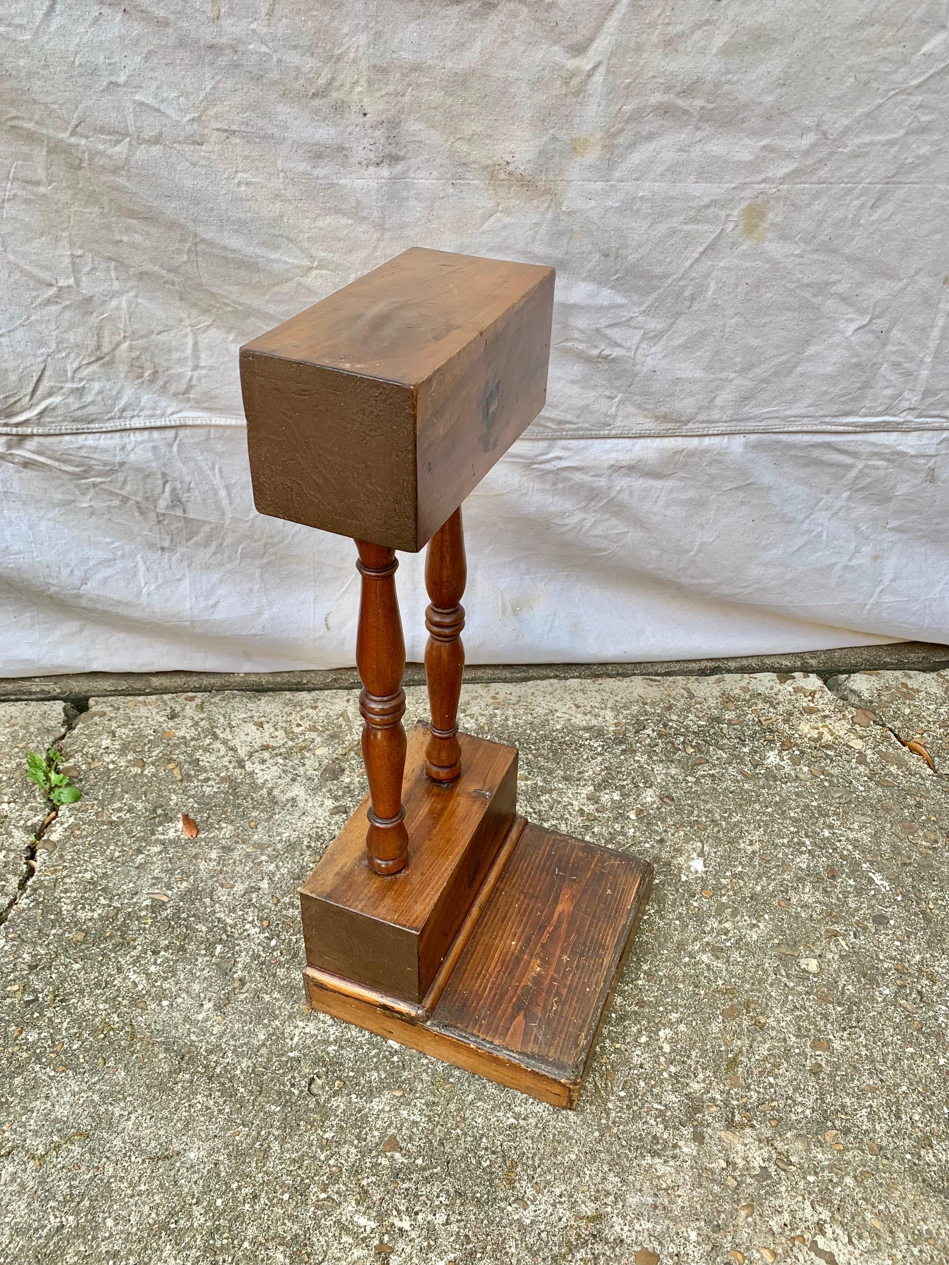 Late 19th Century Pine and Walnut Tobacco Stand For Sale 6