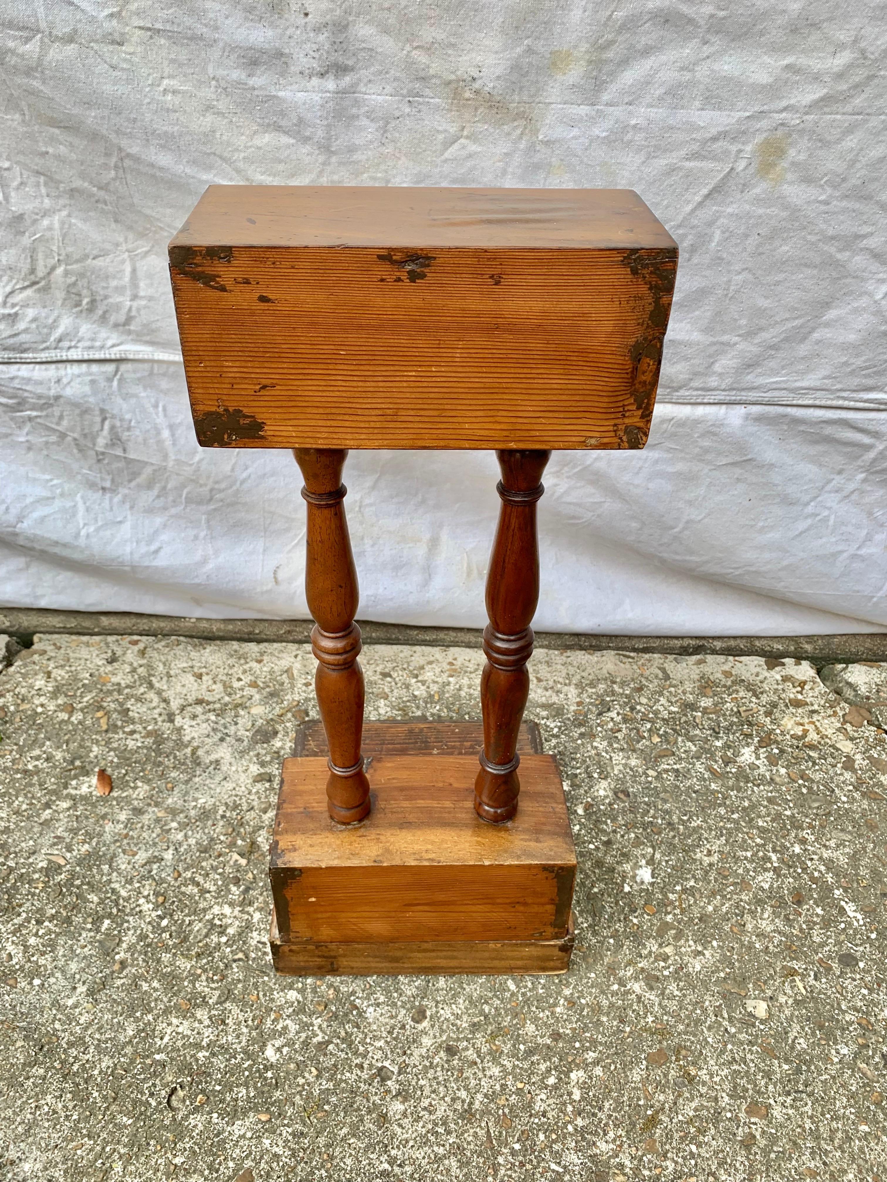 Late 19th Century Pine and Walnut Tobacco Stand For Sale 7
