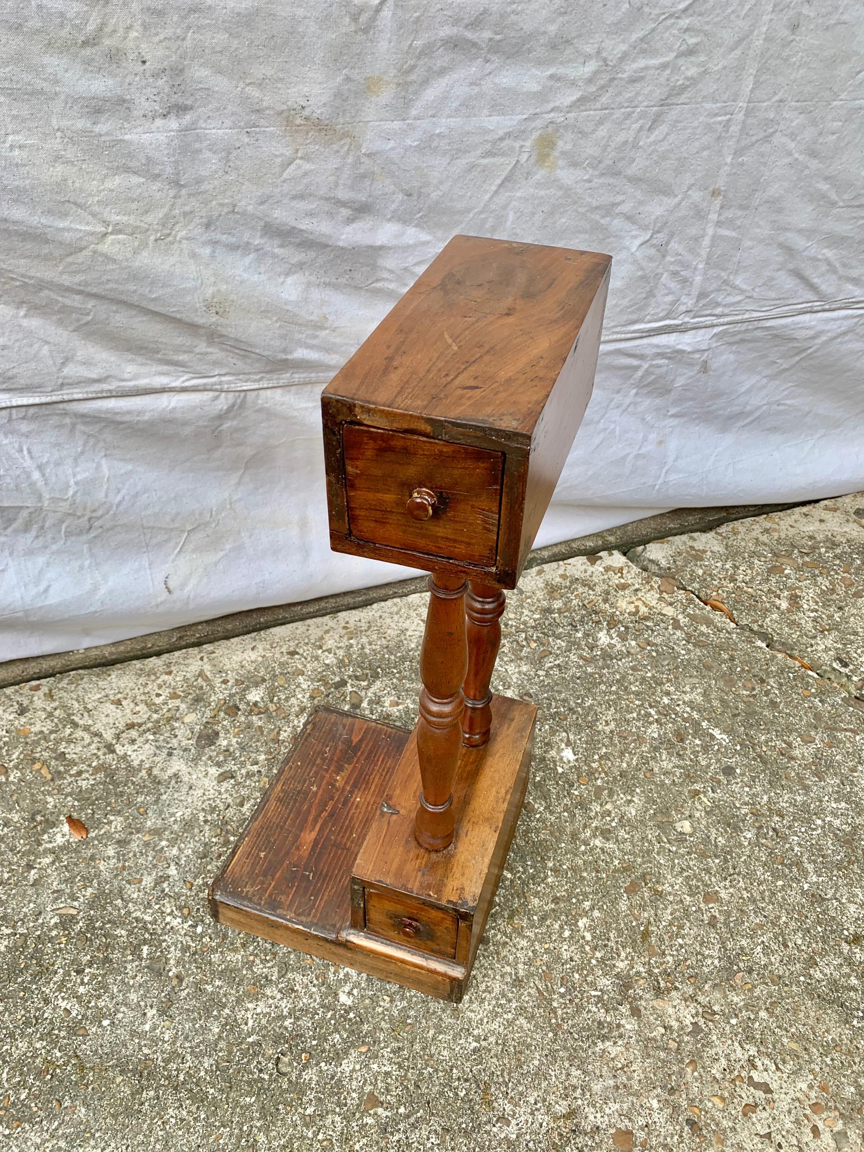 Late 19th Century Pine and Walnut Tobacco Stand For Sale 8