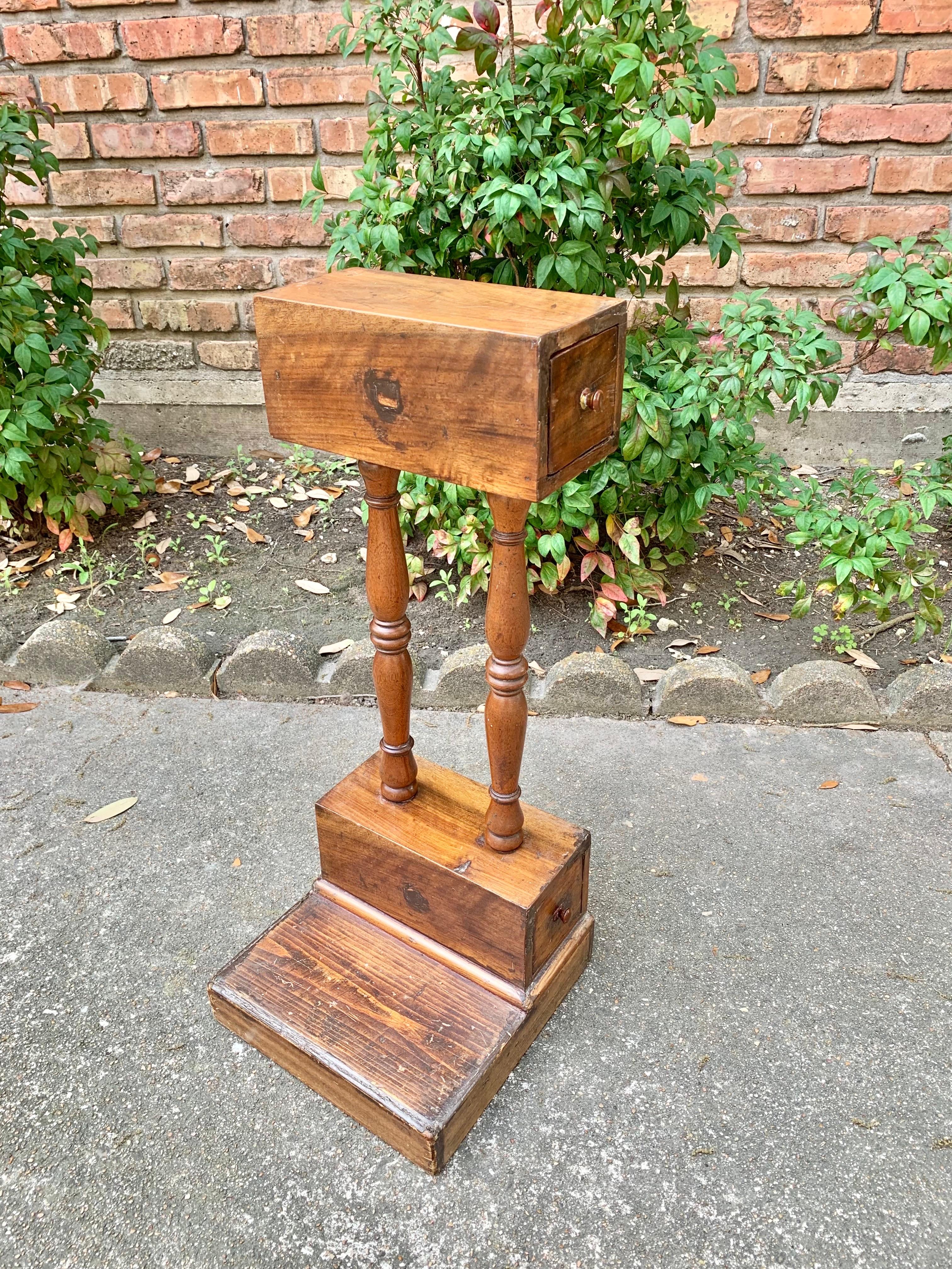Late 19th Century Pine and Walnut Tobacco Stand For Sale 9