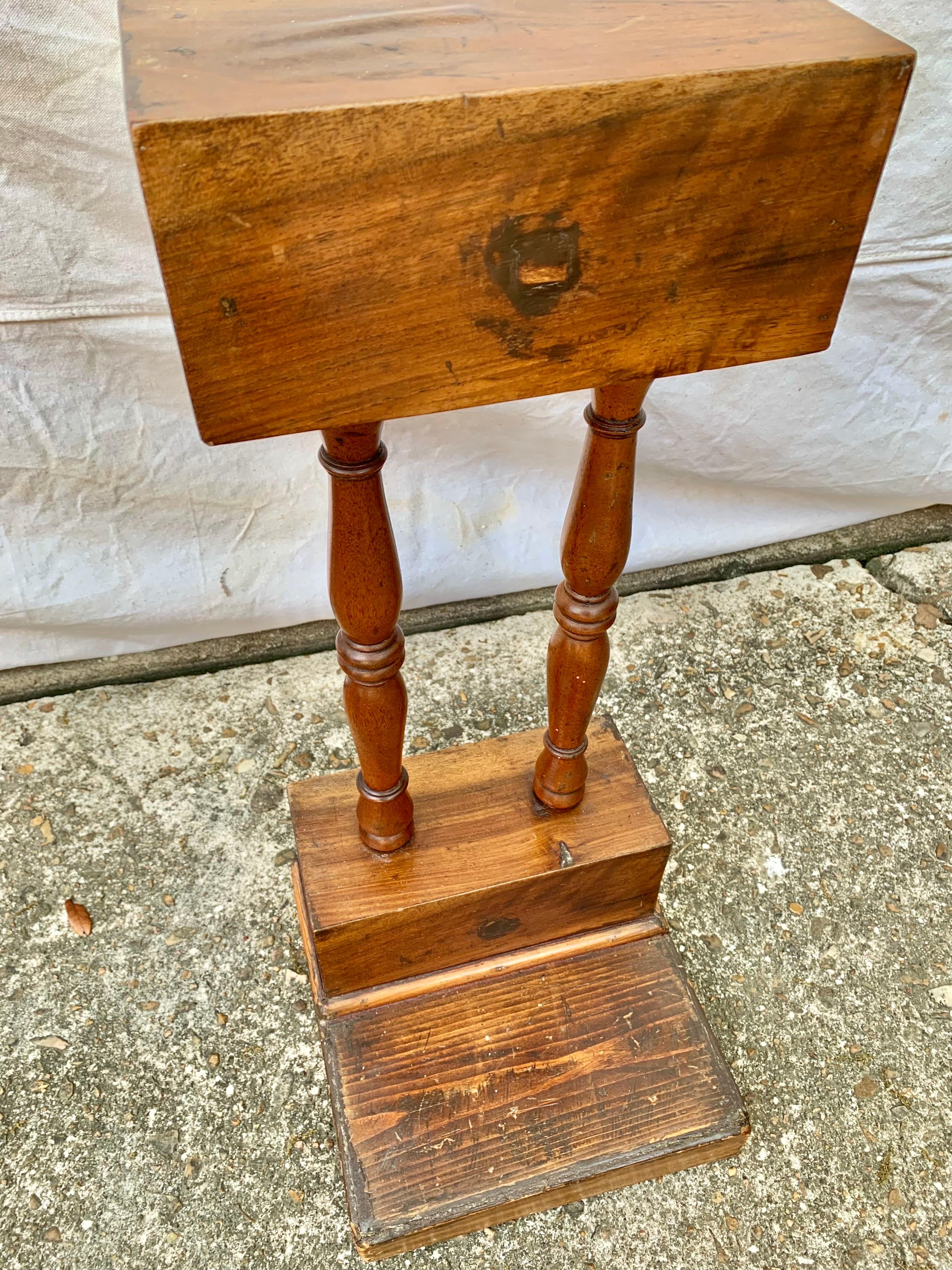 Late 19th Century Pine and Walnut Tobacco Stand For Sale 1