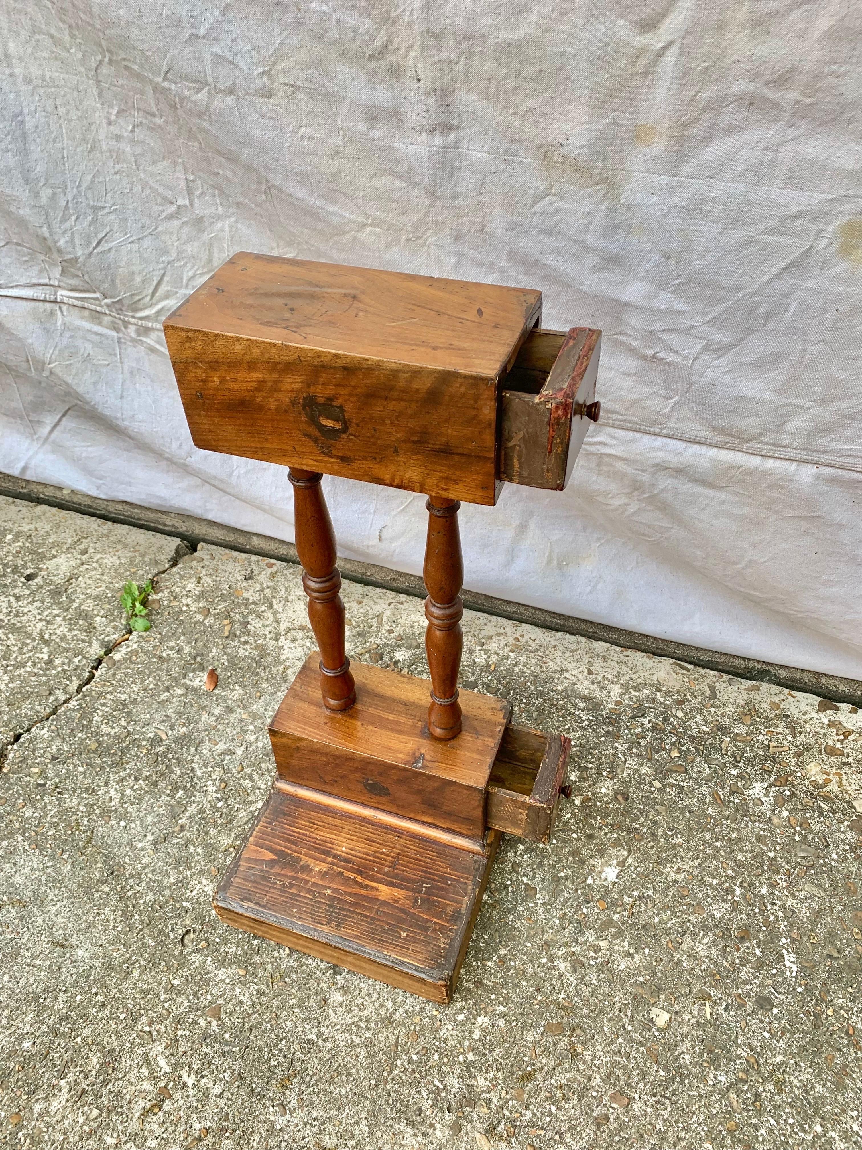 Late 19th Century Pine and Walnut Tobacco Stand For Sale 2